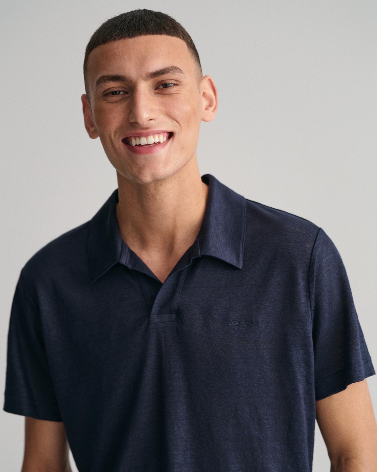 GANT Erkek Lacivert Regular Fit Polo