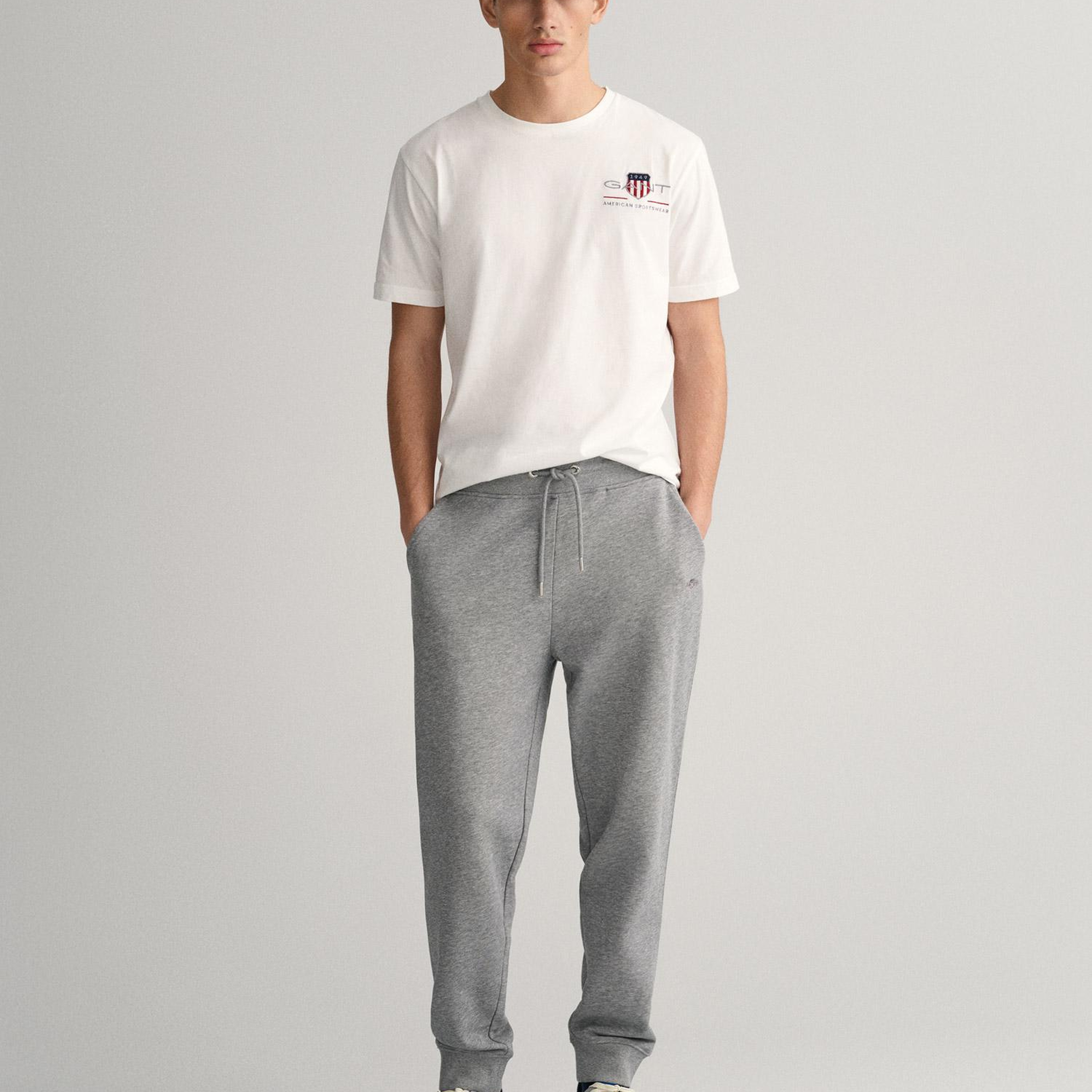 GANT Erkek Gri Regular Fit Eşofman Altı