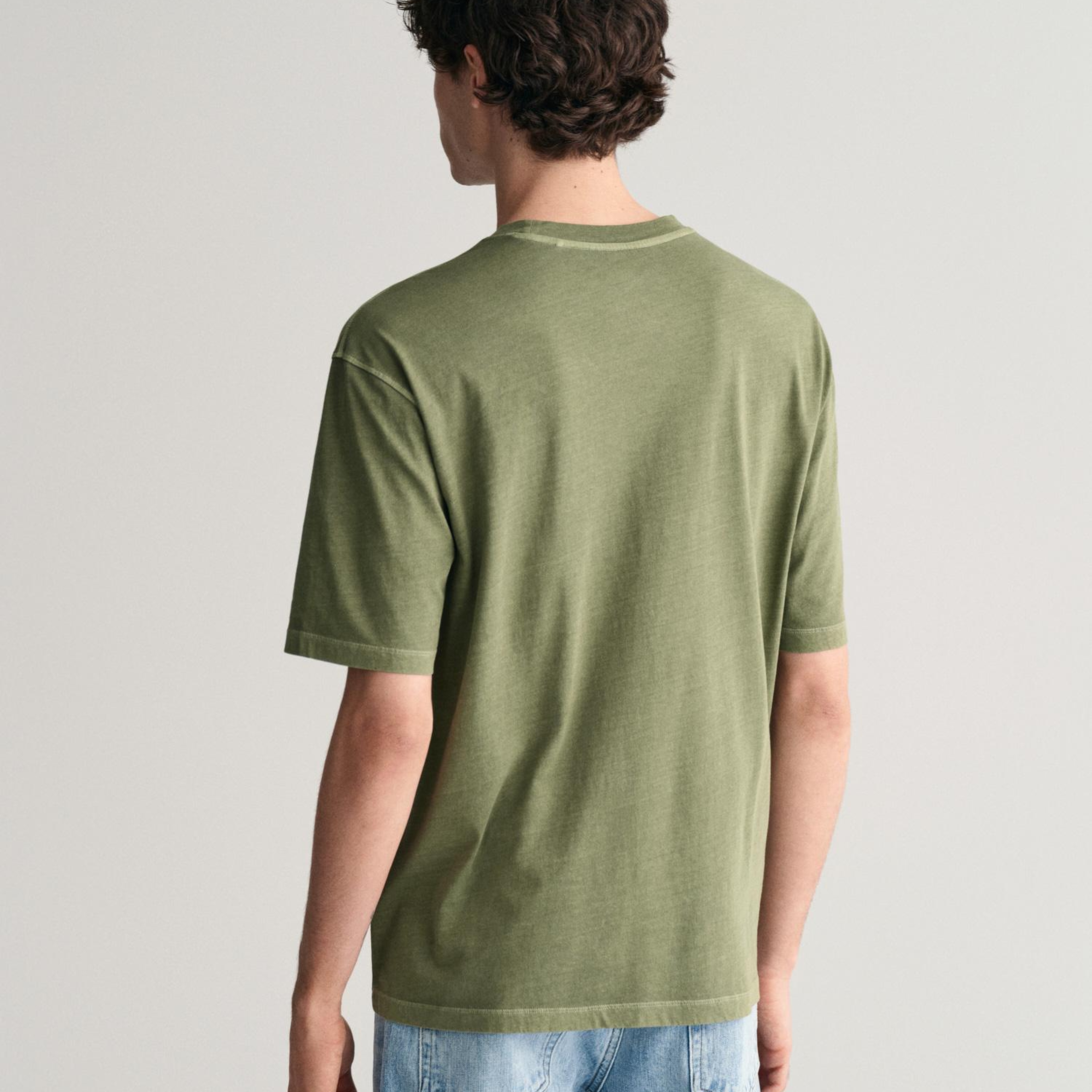 GANT Erkek Yeşil Relaxed Fit T-Shirt
