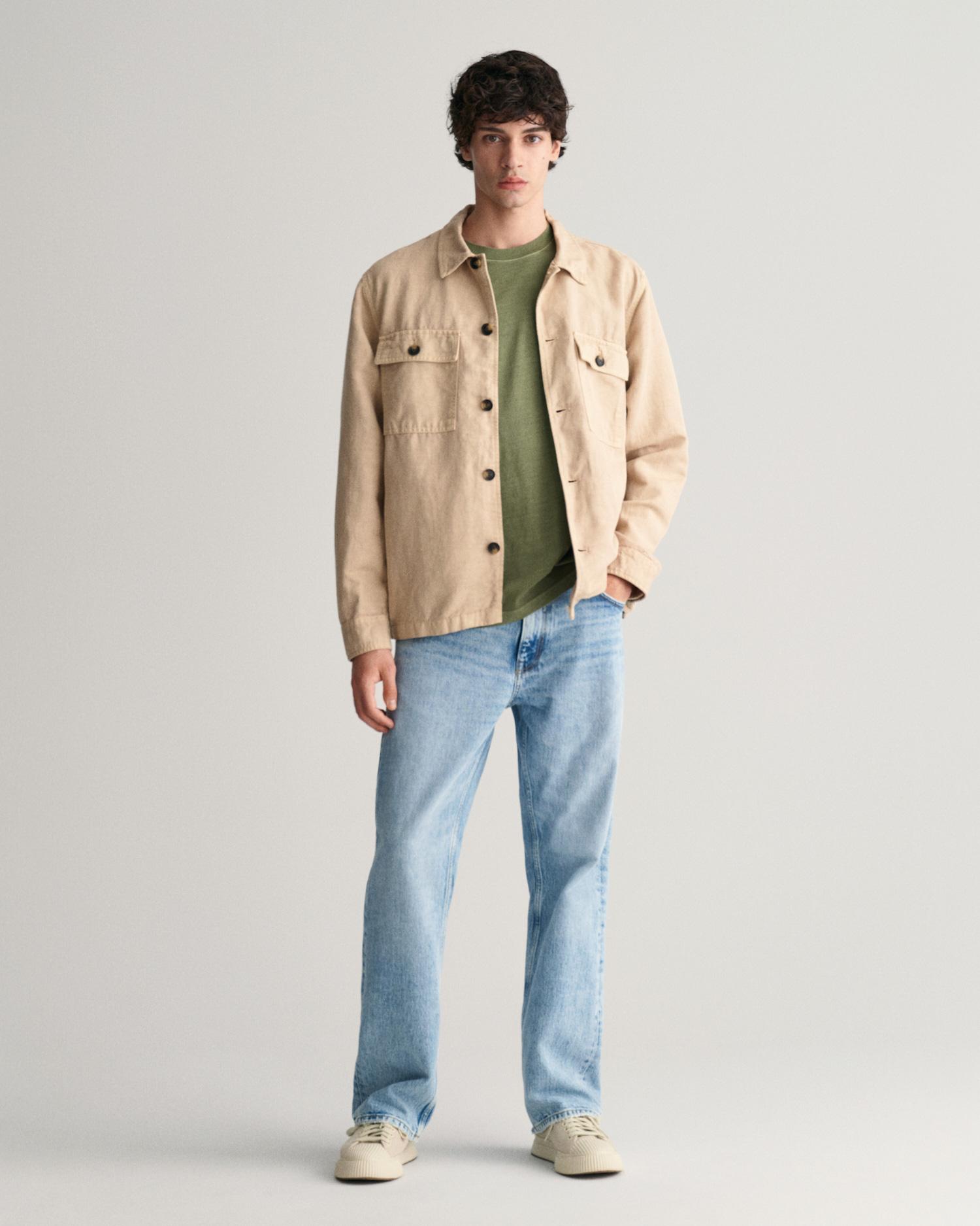 GANT Erkek Yeşil Relaxed Fit T-Shirt