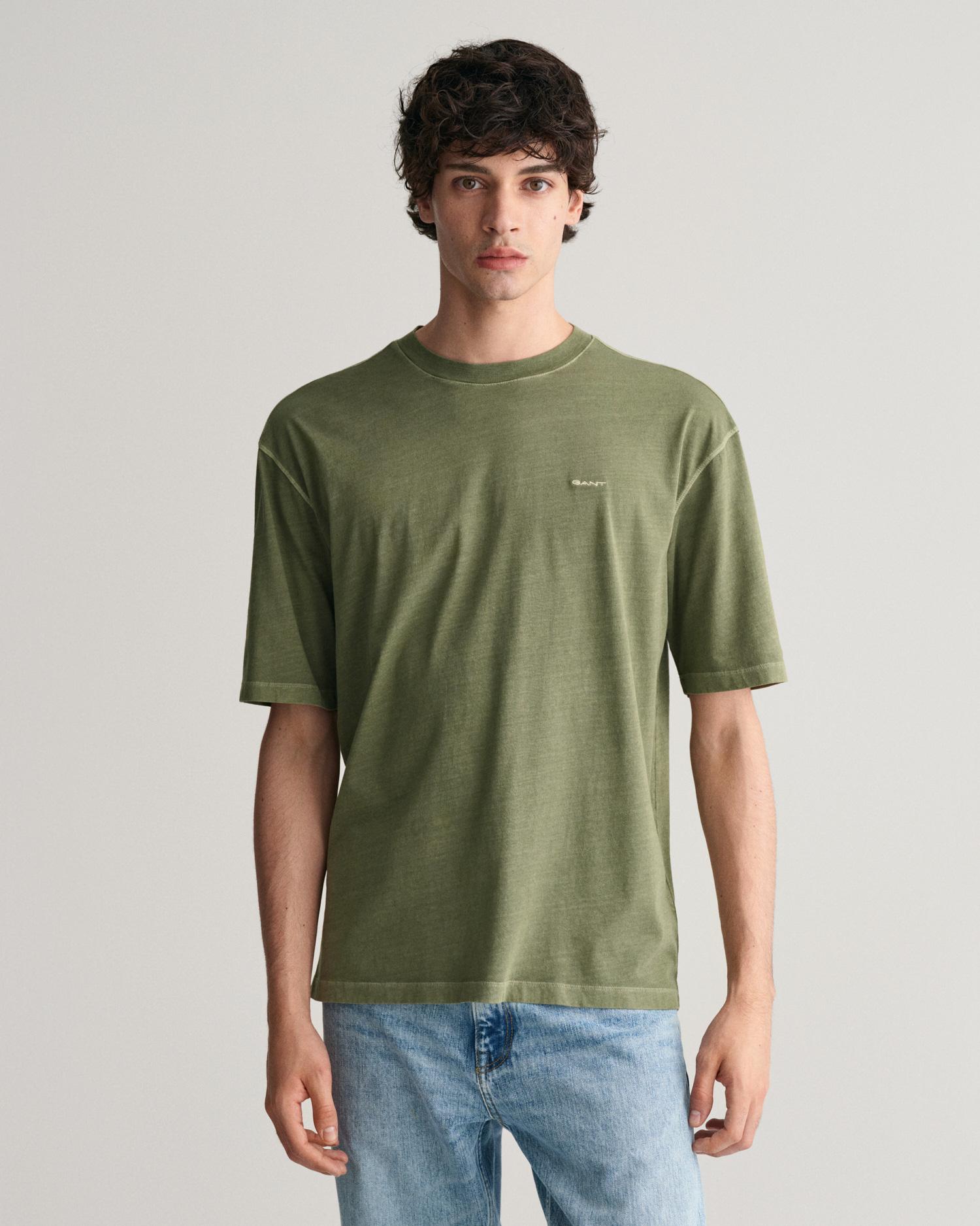 GANT Erkek Yeşil Relaxed Fit T-Shirt