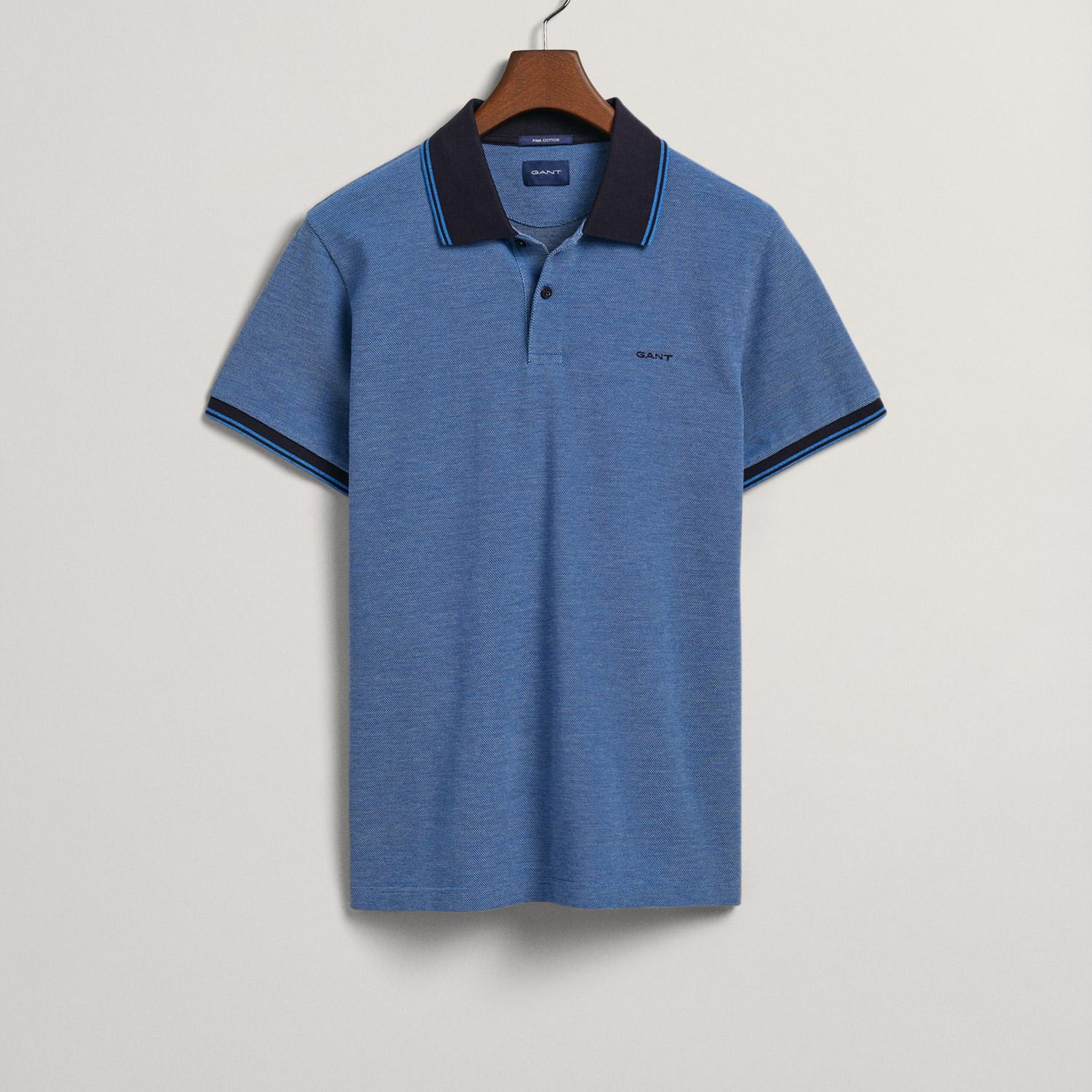 GANT Erkek Mavi Regular Fit Polo