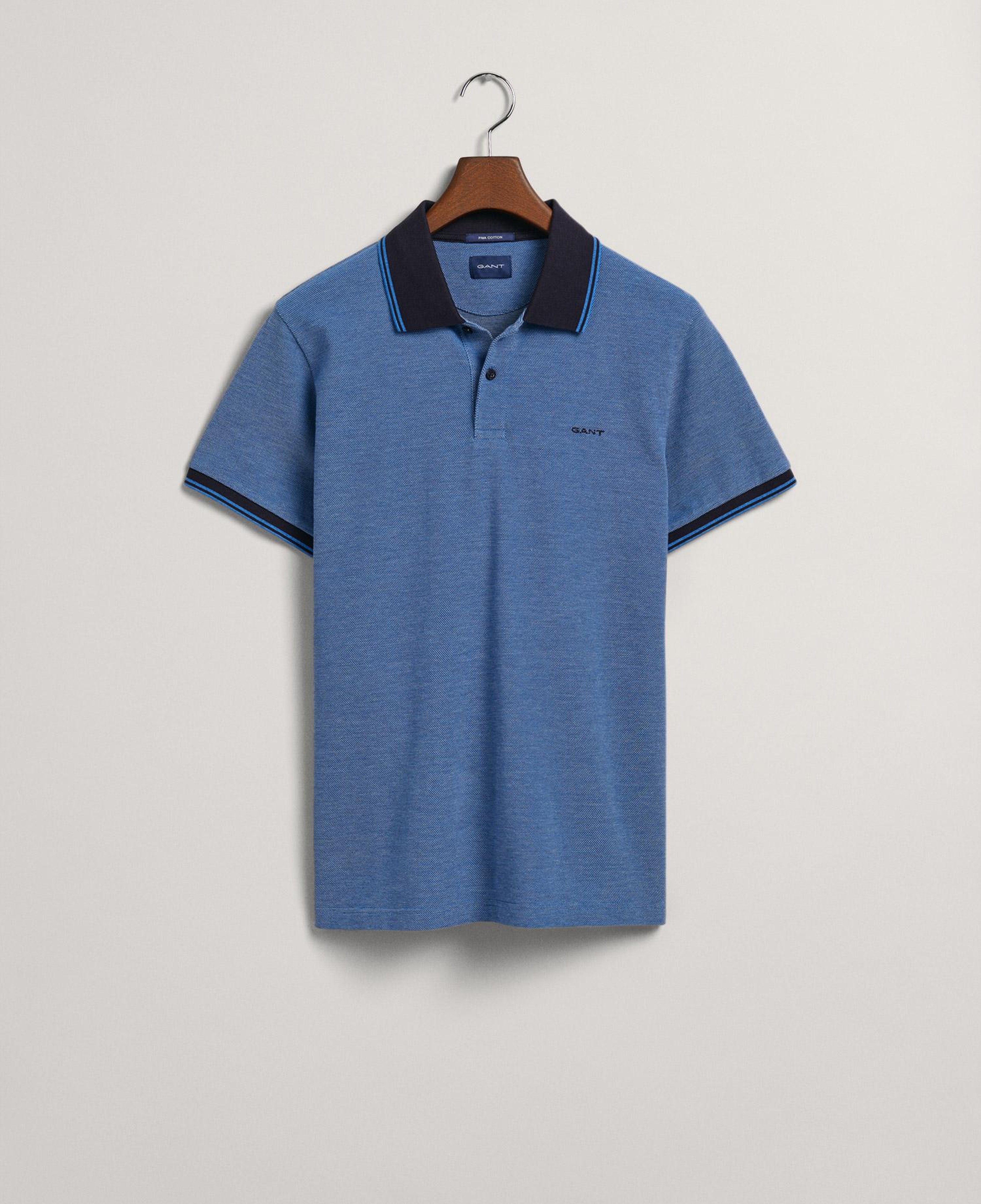GANT Erkek Mavi Regular Fit Polo