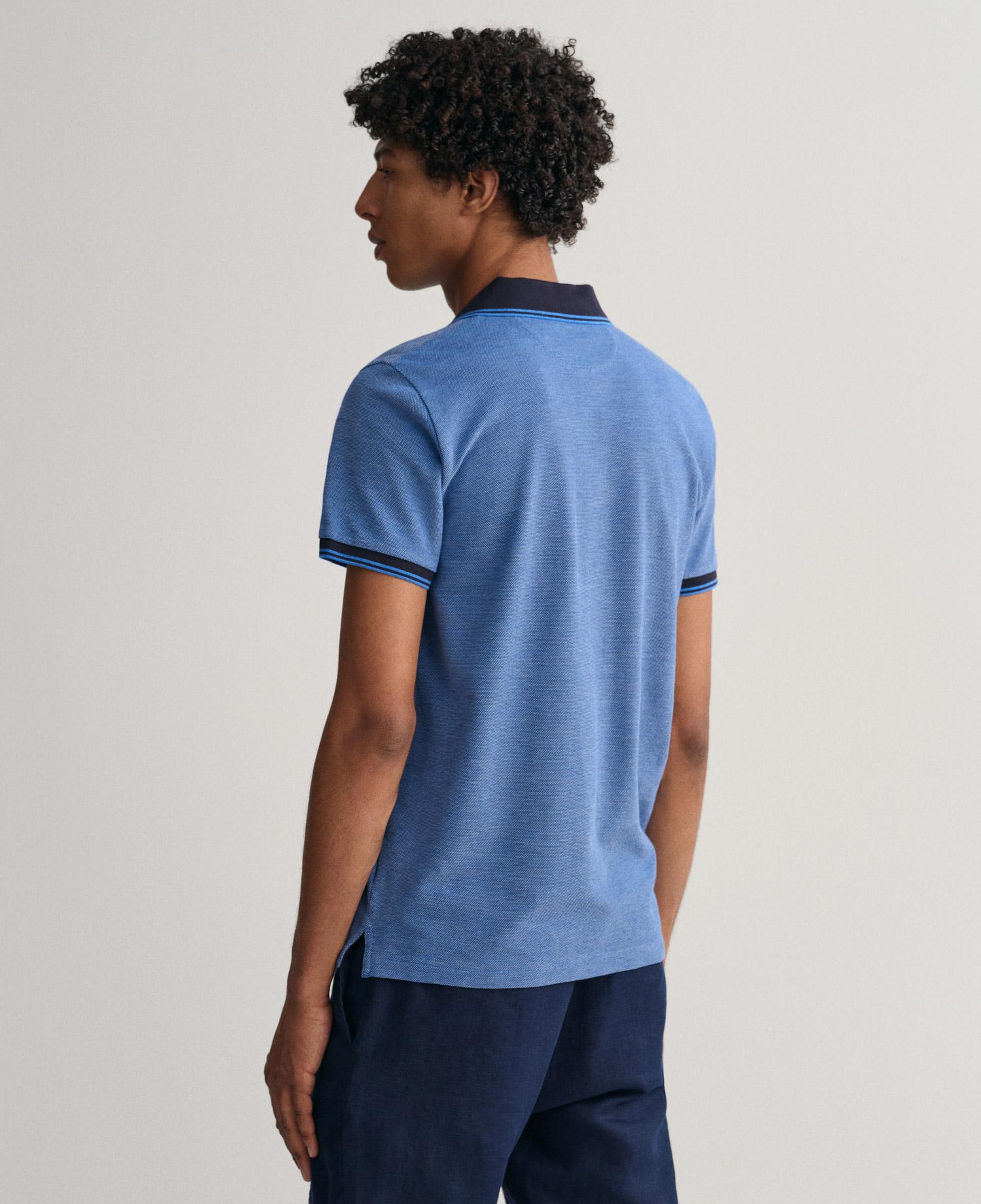 GANT Erkek Mavi Regular Fit Polo