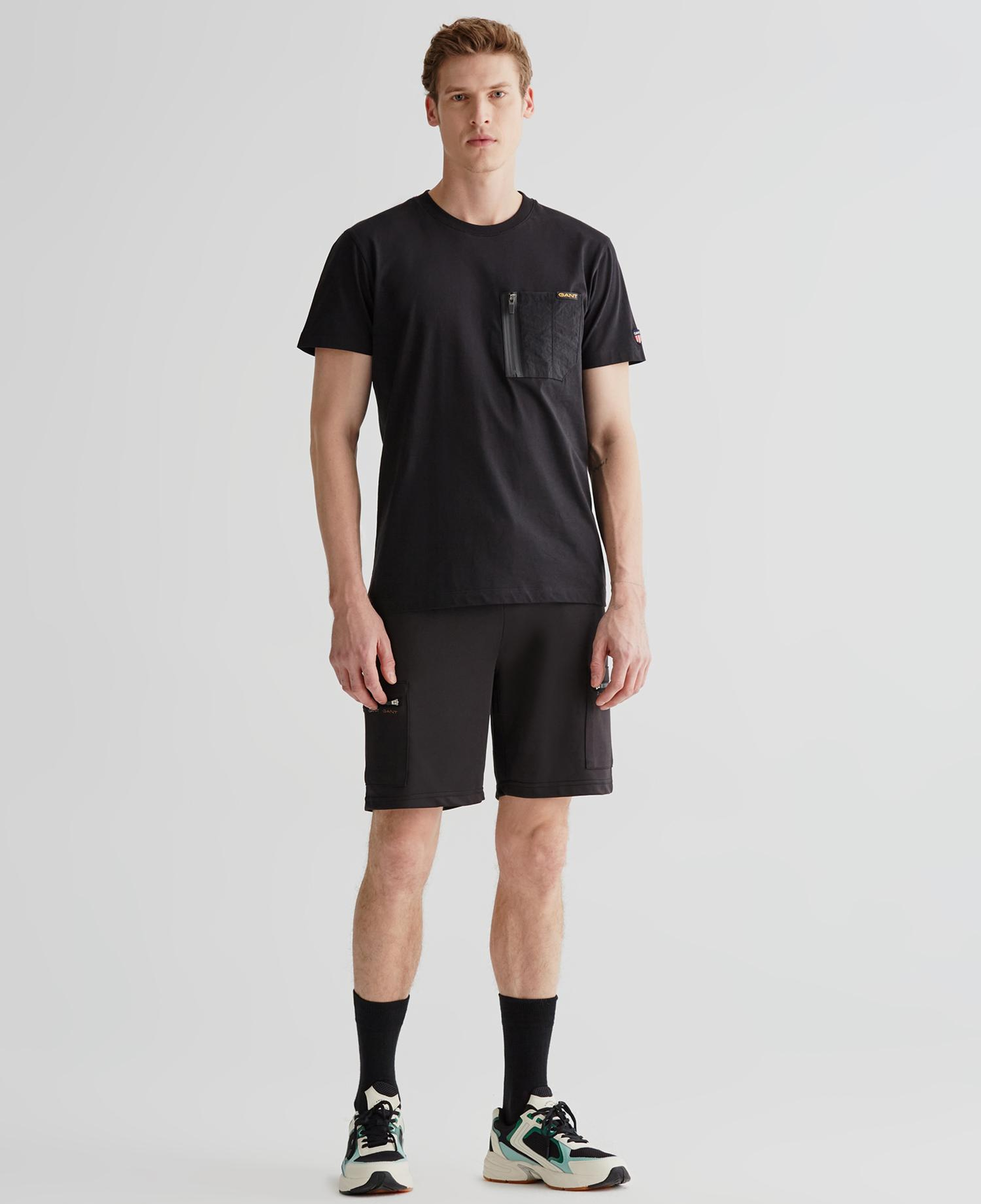 GANT Erkek Siyah Regular Fit Şort