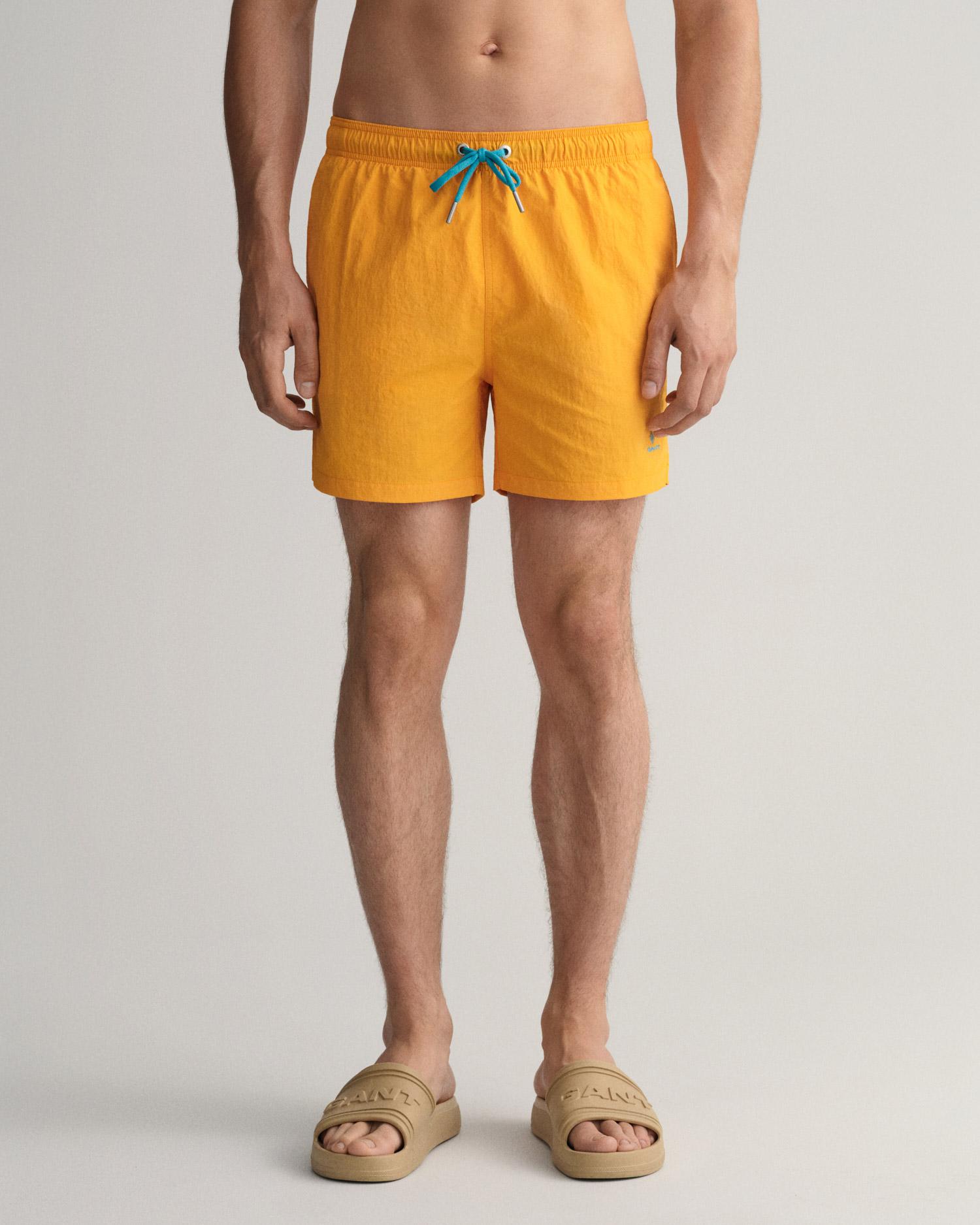 GANT Erkek Turuncu Classic Fit Mayo Şort