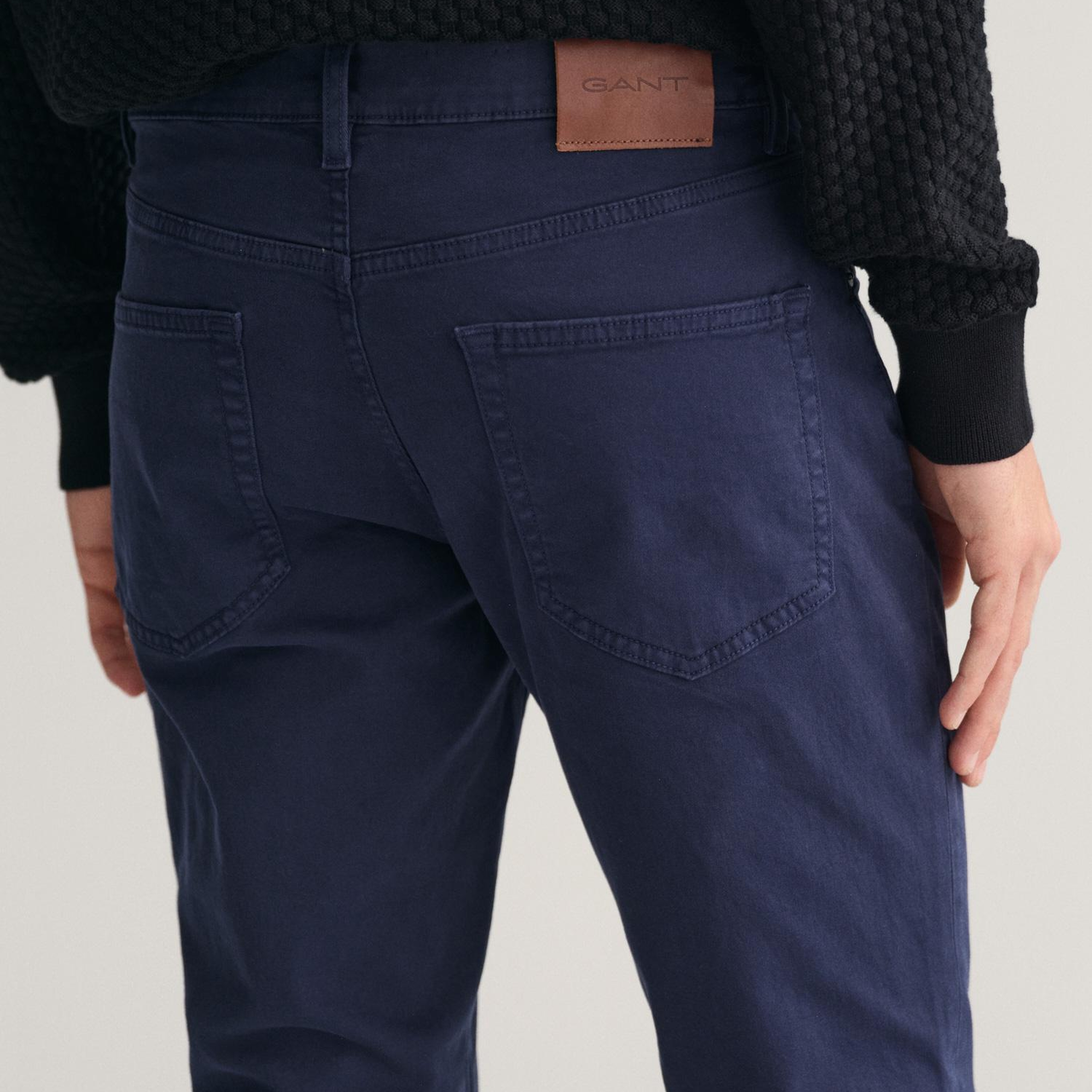 GANT Erkek Lacivert Slim Fit Jean