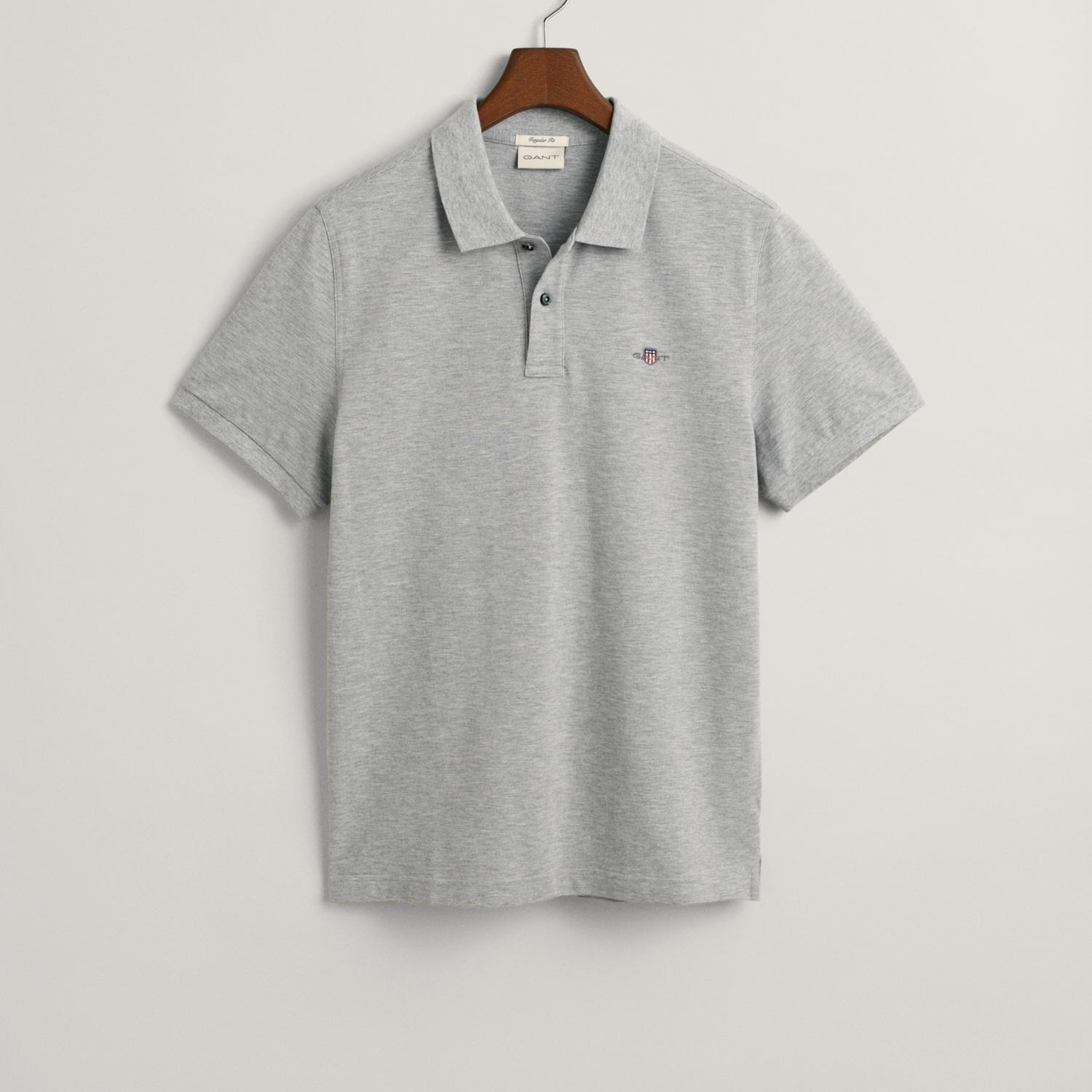 GANT Erkek Gri Regular Fit Polo