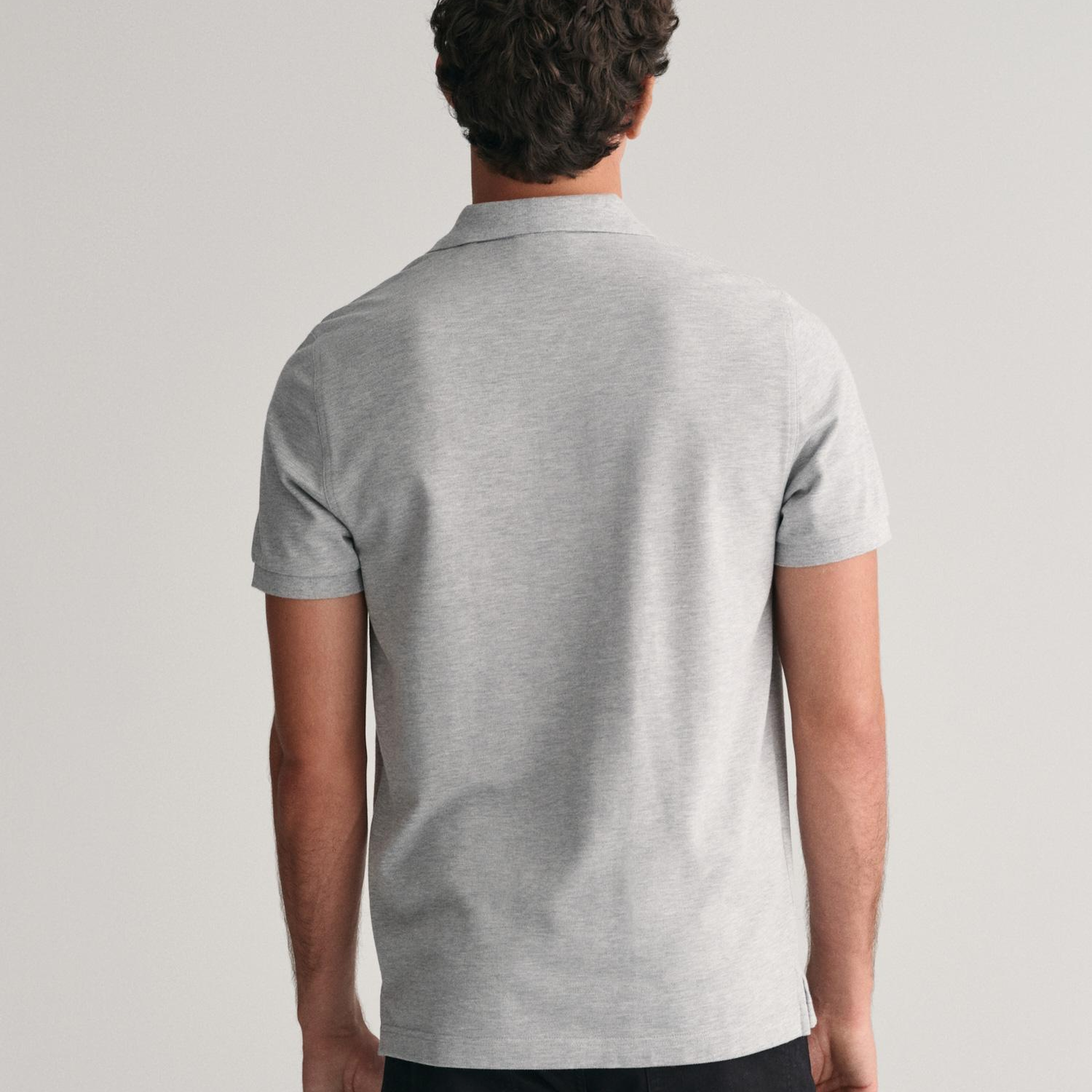 GANT Erkek Gri Regular Fit Polo