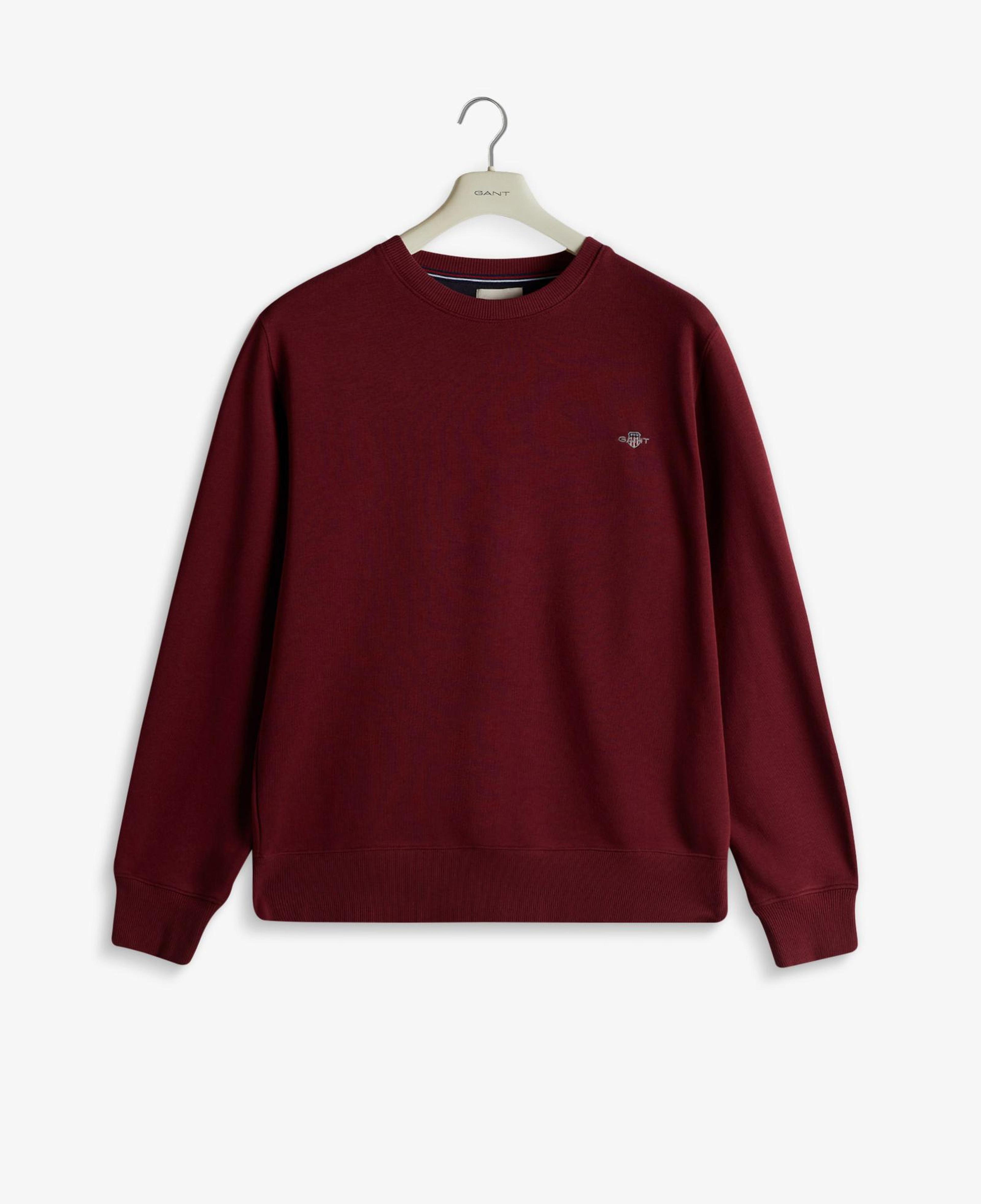 GANT Erkek Bordo Regular Fit Bisiklet Yaka Sweatshirt