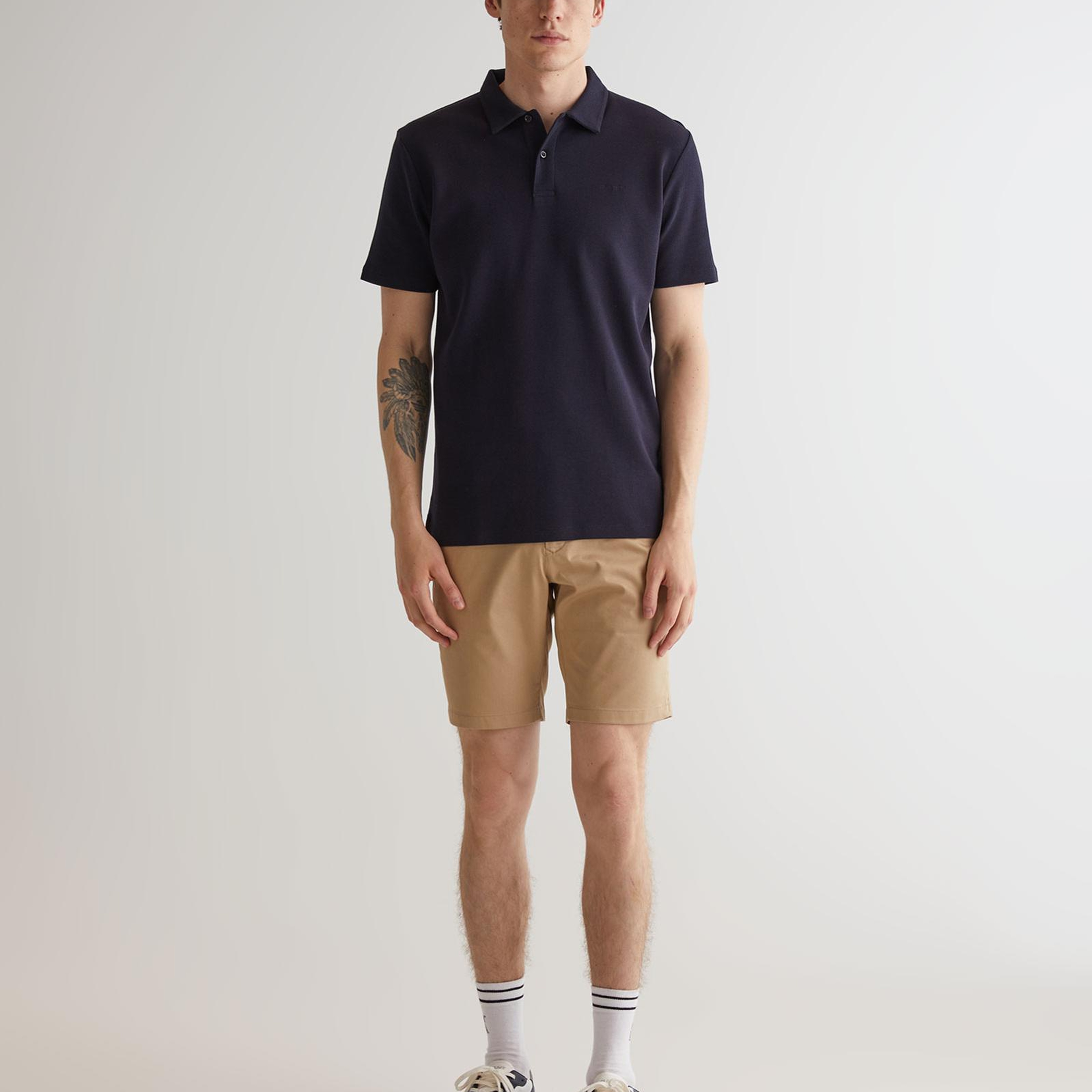 GANT Erkek Lacivert Regular Fit Dokulu Polo