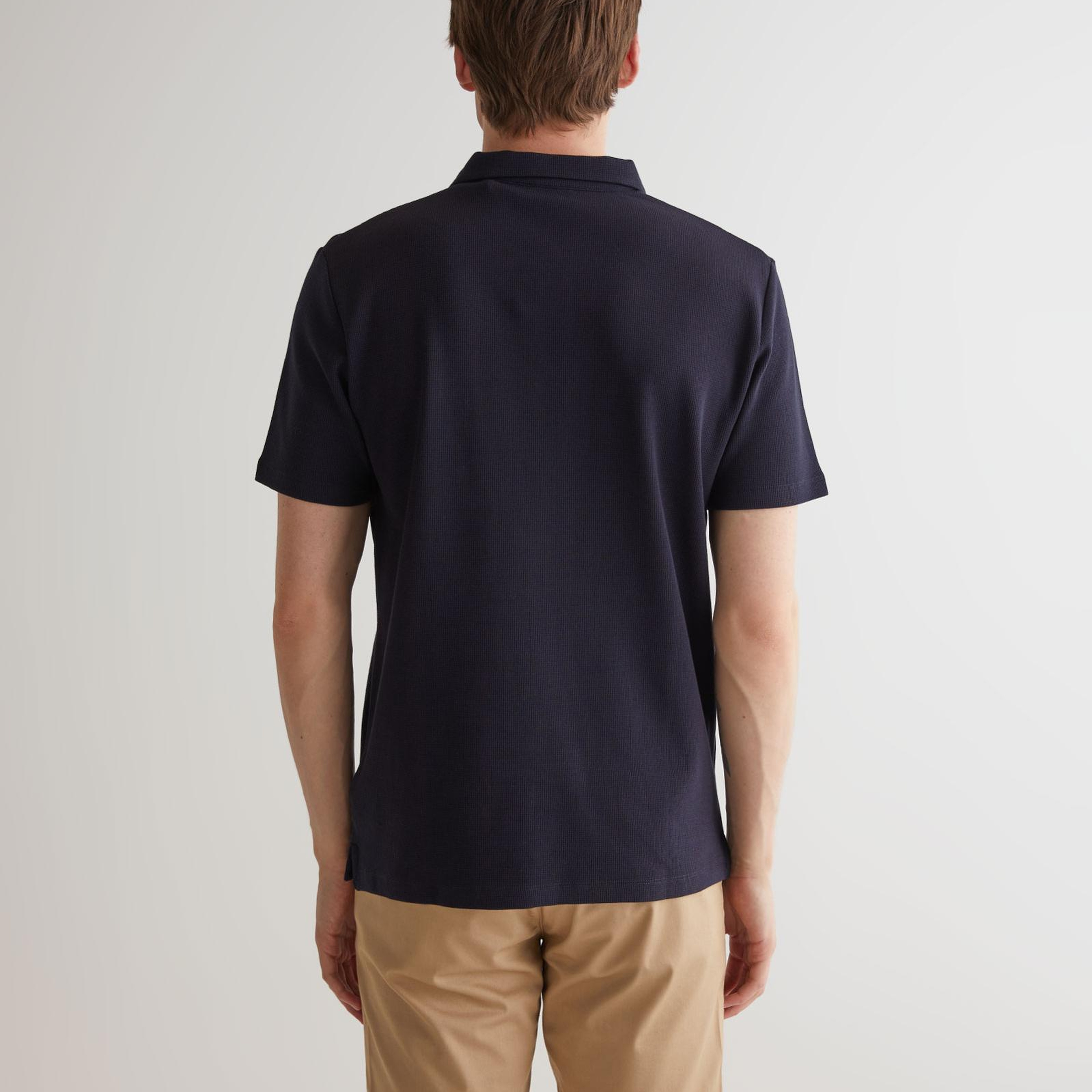 GANT Erkek Lacivert Regular Fit Dokulu Polo