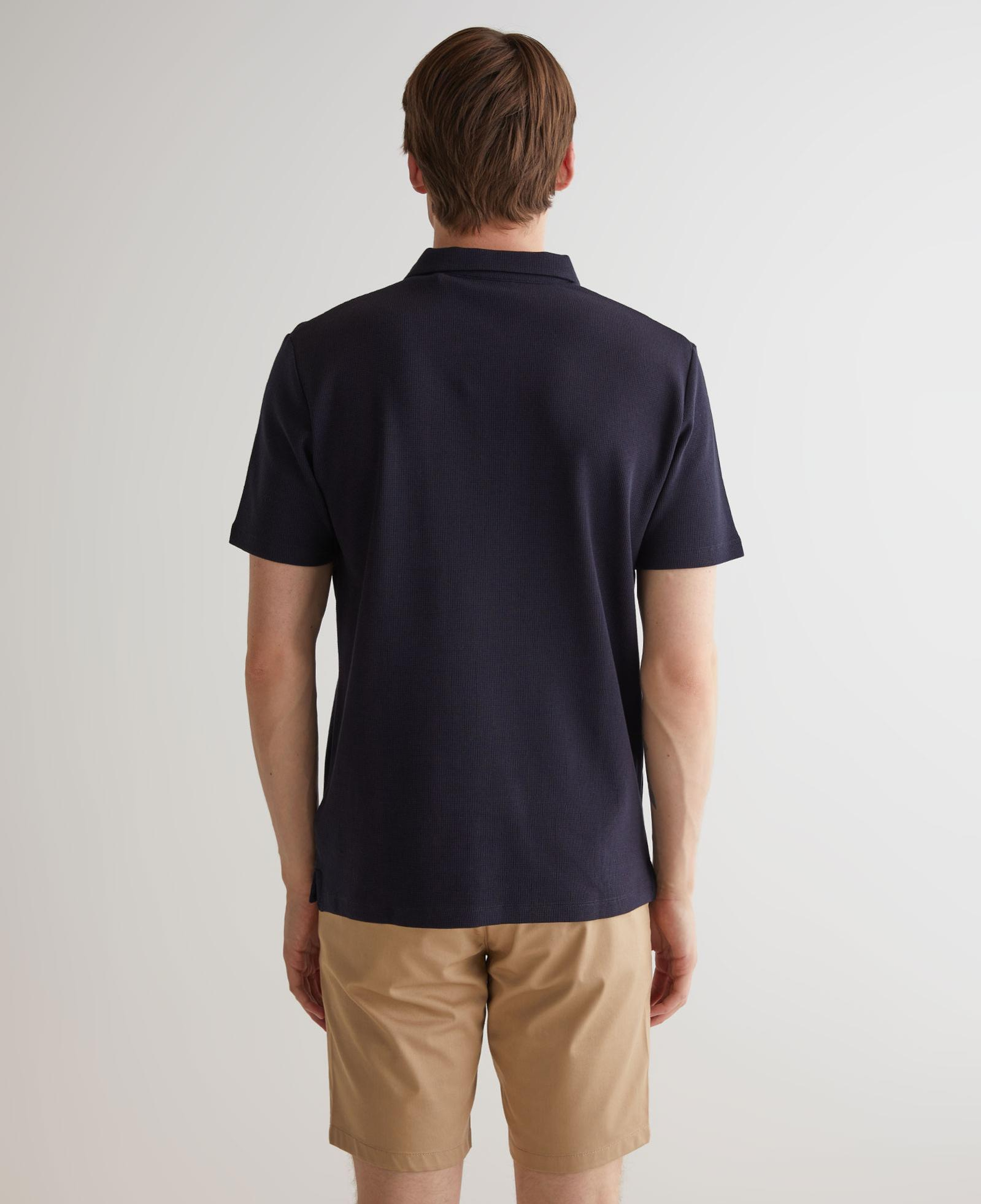 GANT Erkek Lacivert Regular Fit Dokulu Polo