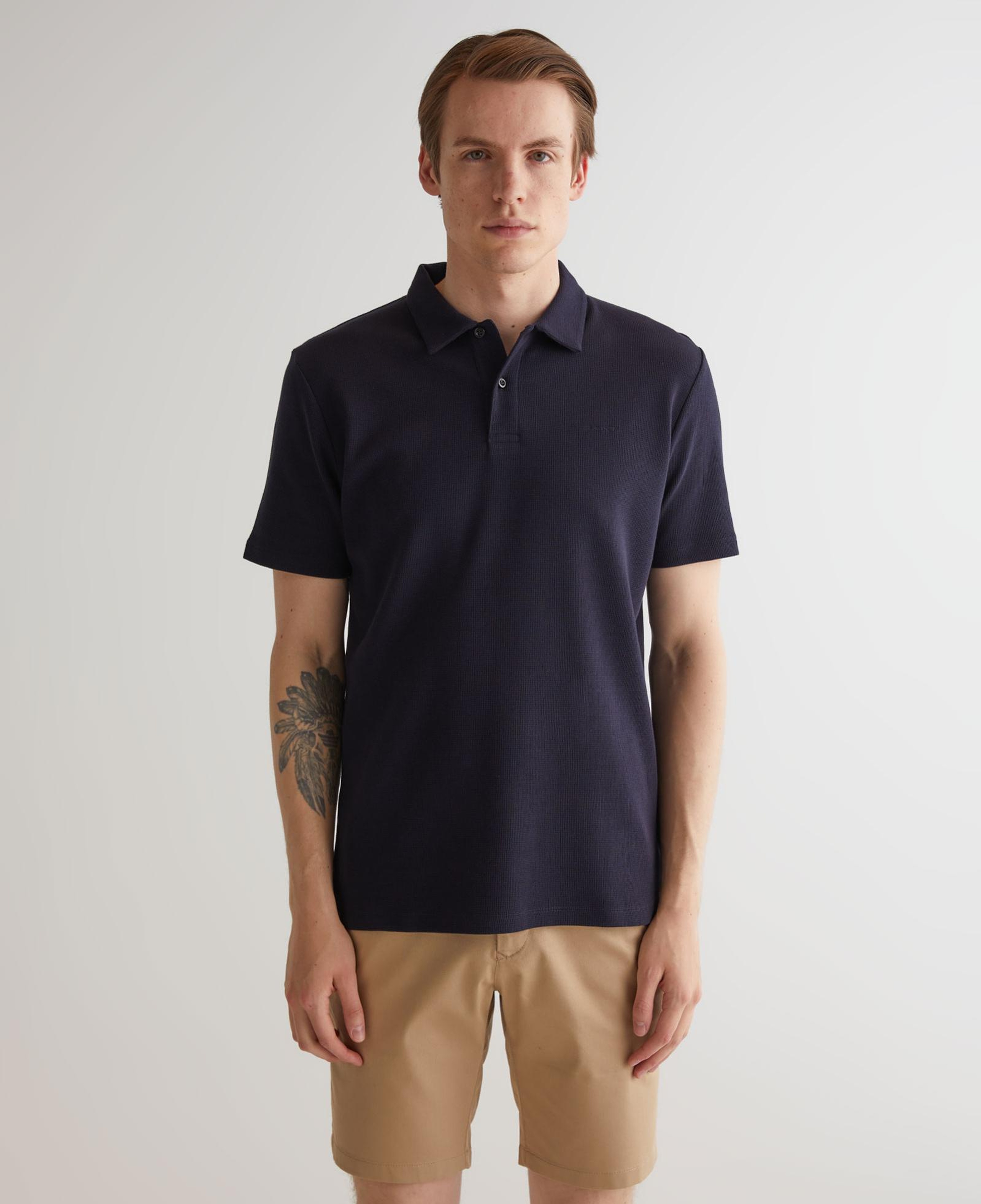 GANT Erkek Lacivert Regular Fit Dokulu Polo