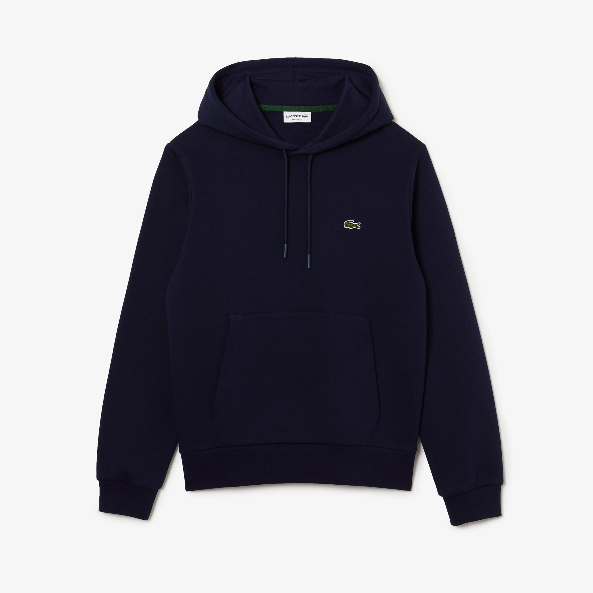 Erkek Classic Fit Kapüşonlu Lacivert Sweatshirt