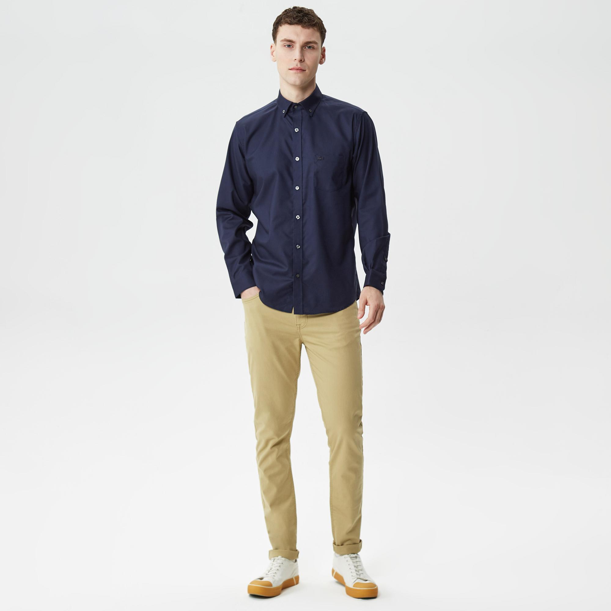 Erkek Slim Fit Bej Pantolon