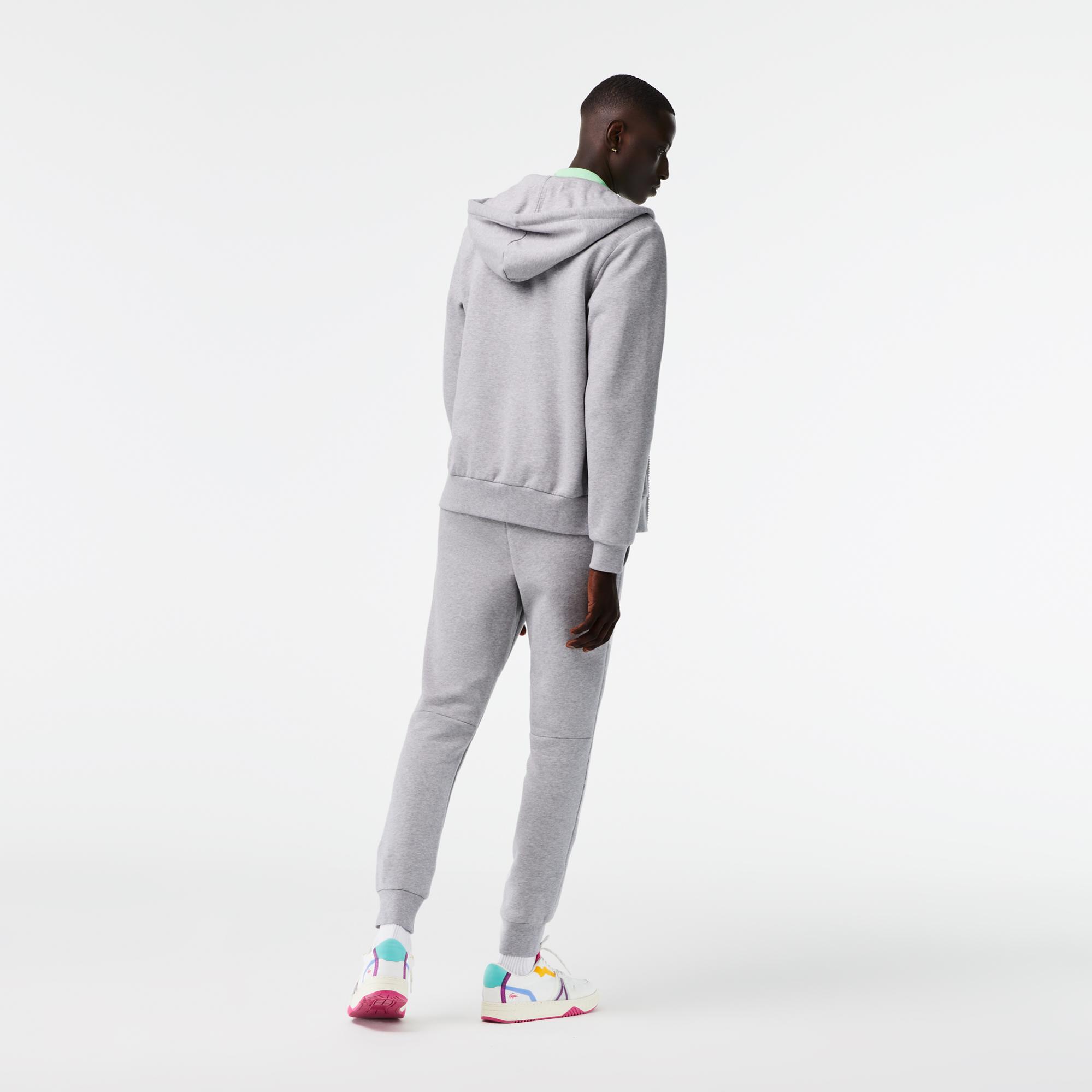 Erkek Classic Fit Kapüşonlu Gri Eşofman Takımı