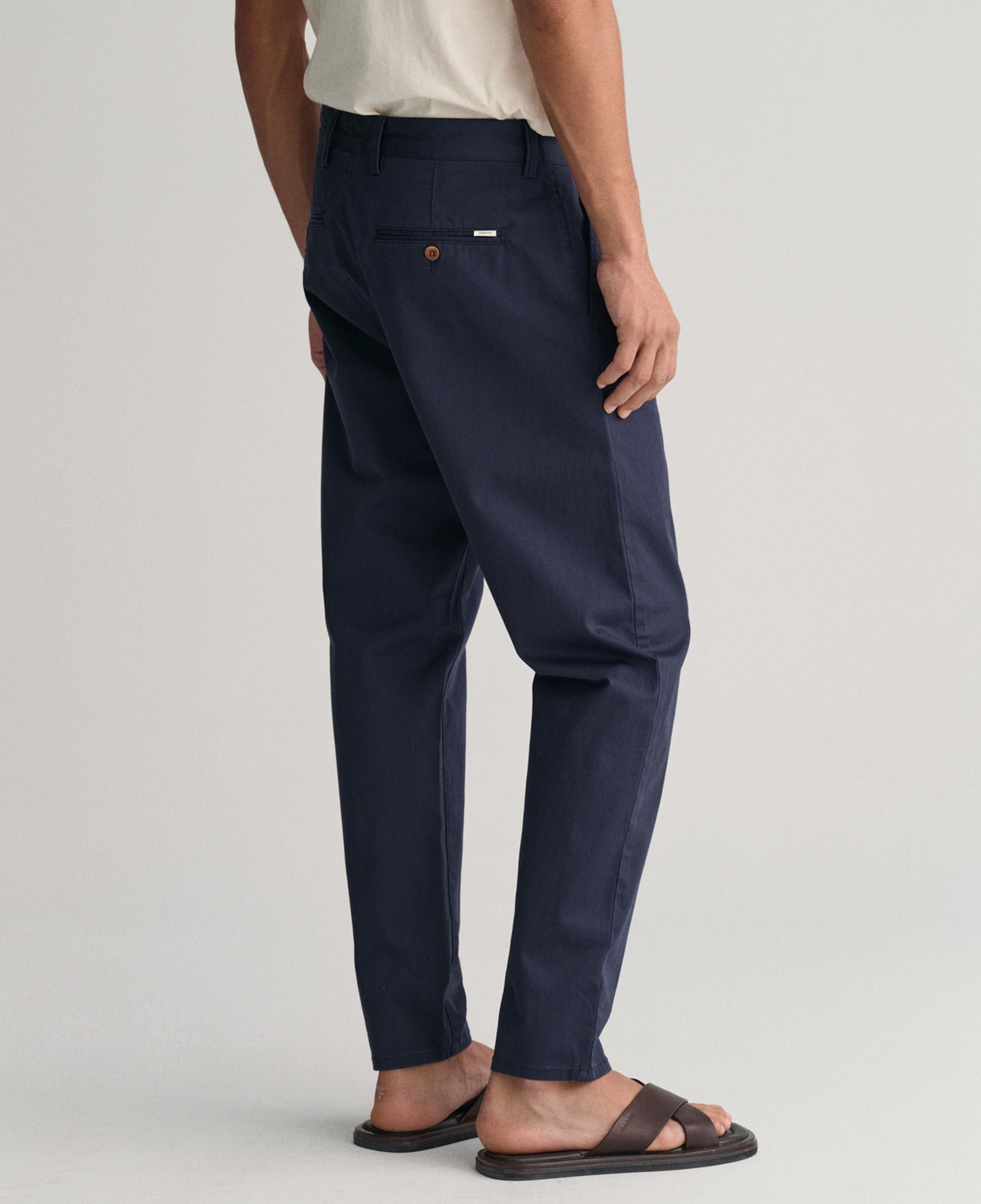 GANT Erkek Lacivert Regular Fit Chino Pantolon