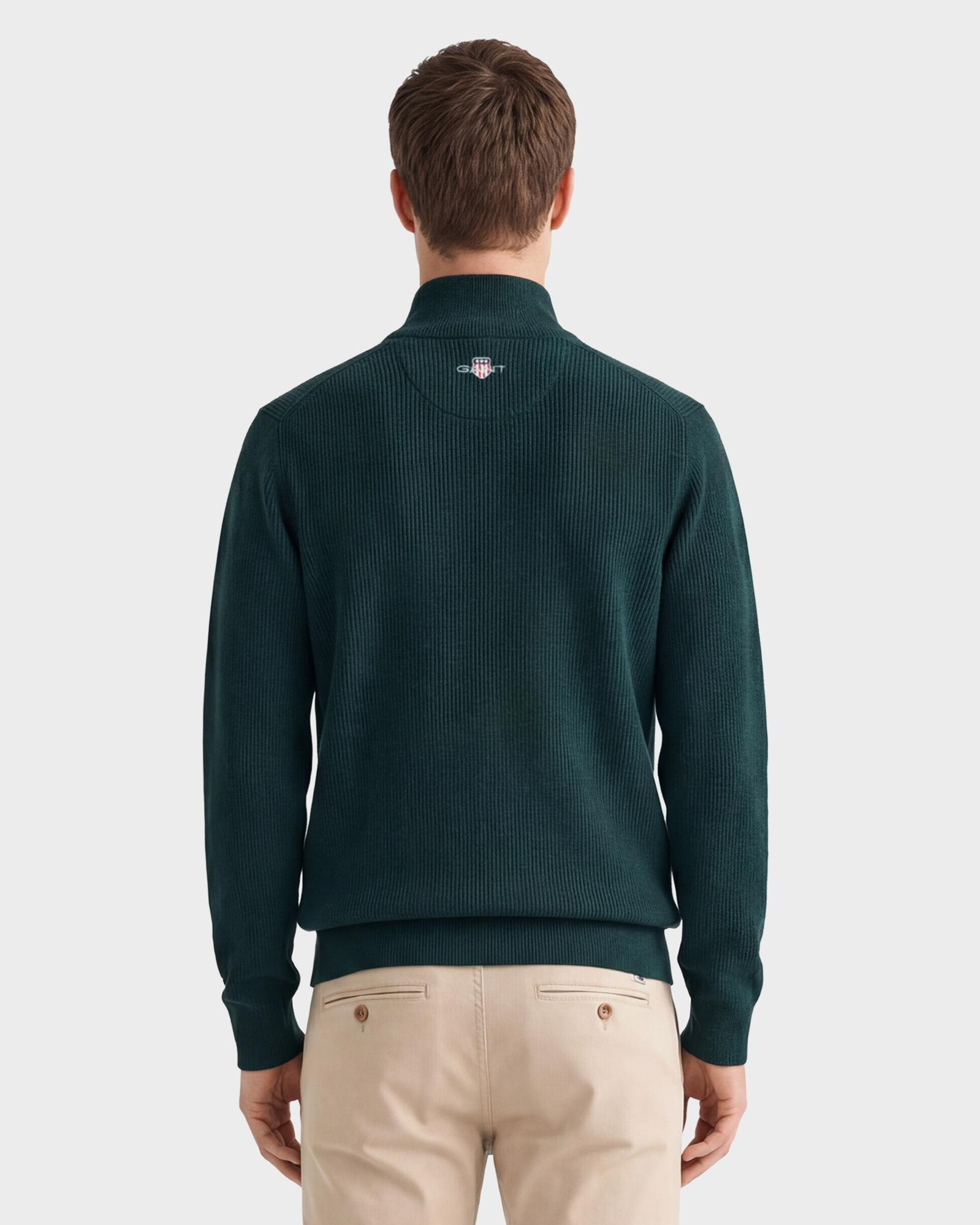 GANT Erkek Yeşil Regular Fit  Yün Hırka