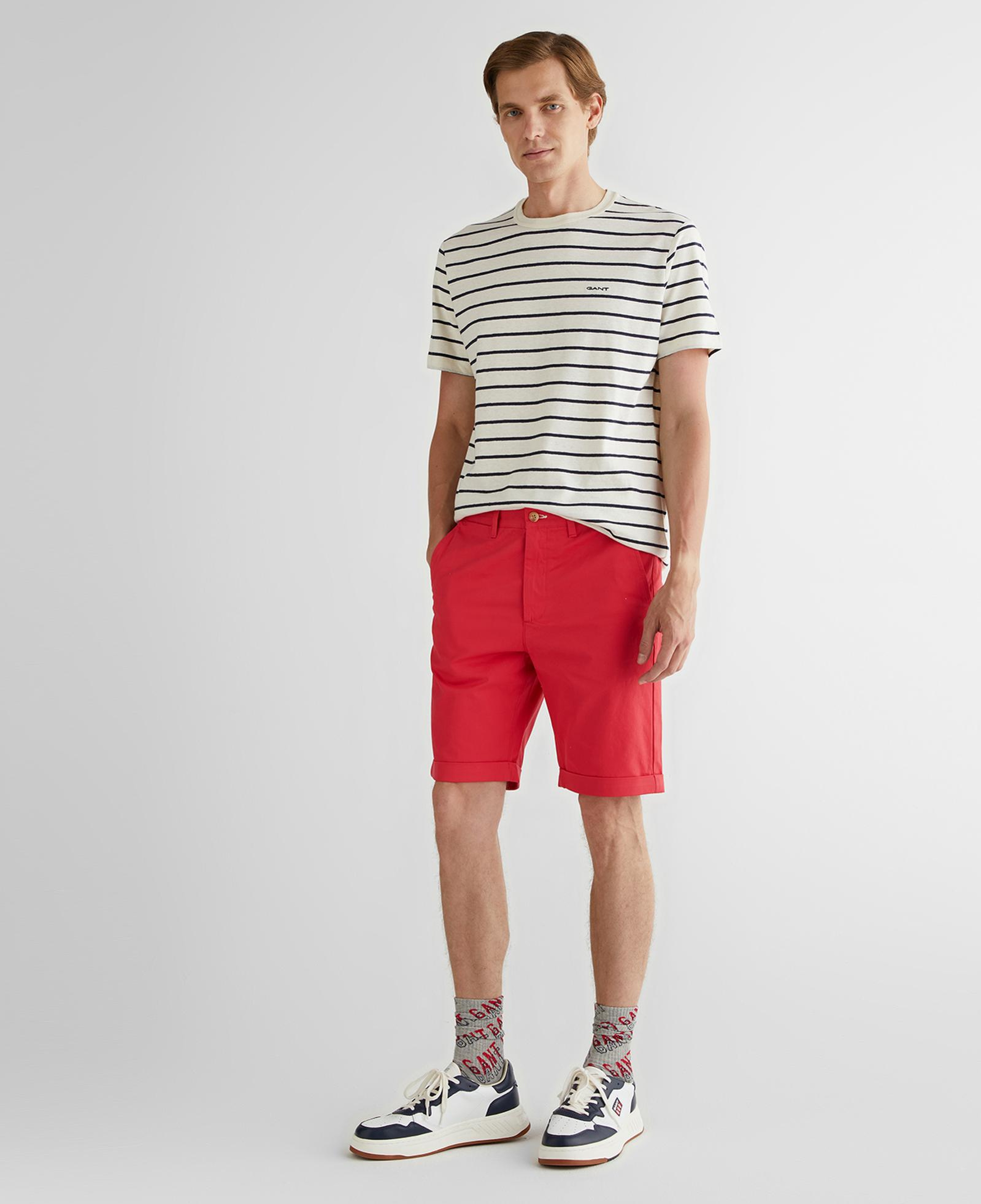 GANT Erkek Kırmızı Slim Fit Şort