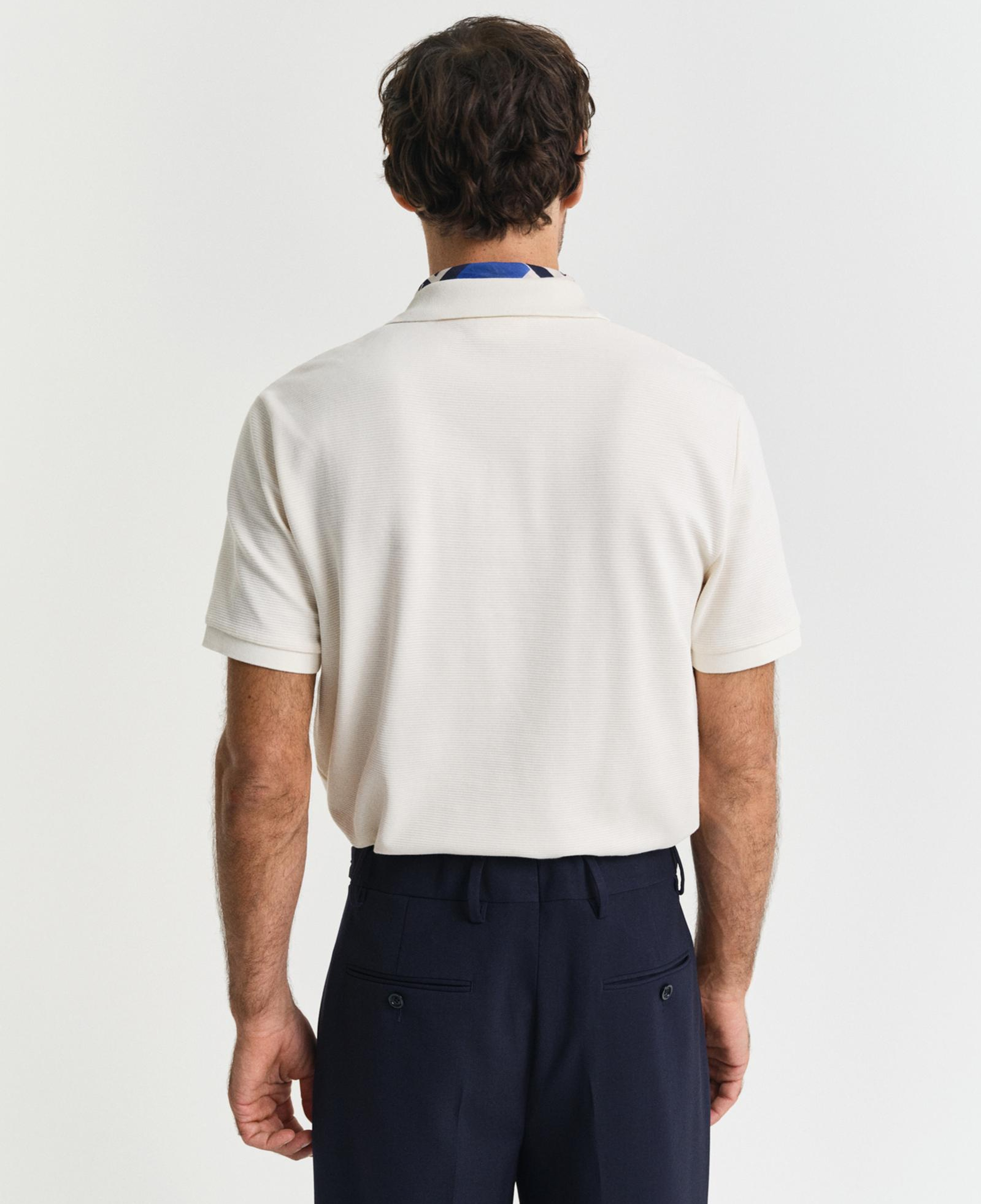 GANT Erkek Krem Regular Fit Logolu Polo Yaka T-Shirt