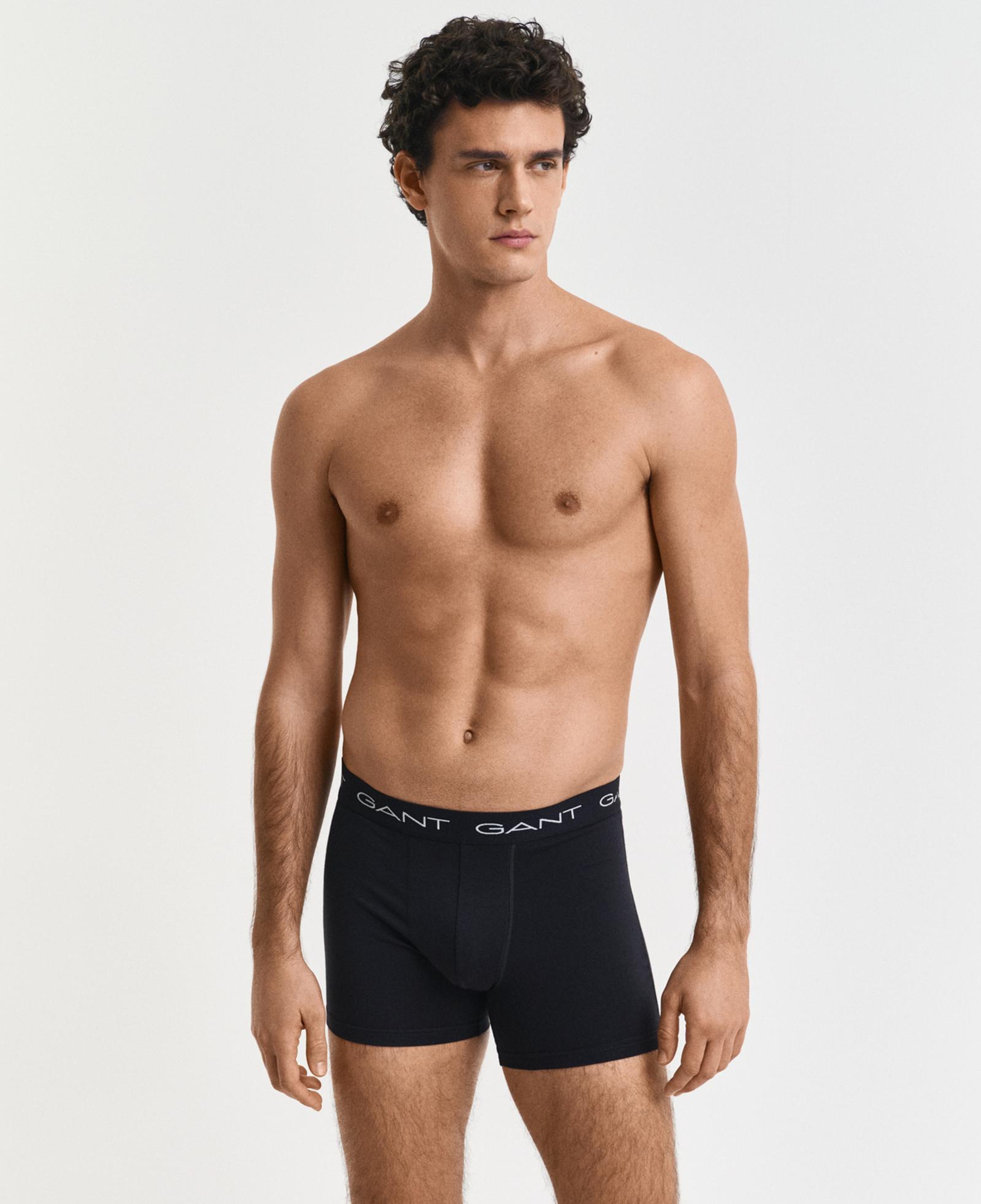 GANT Erkek Siyah Düz Boxer