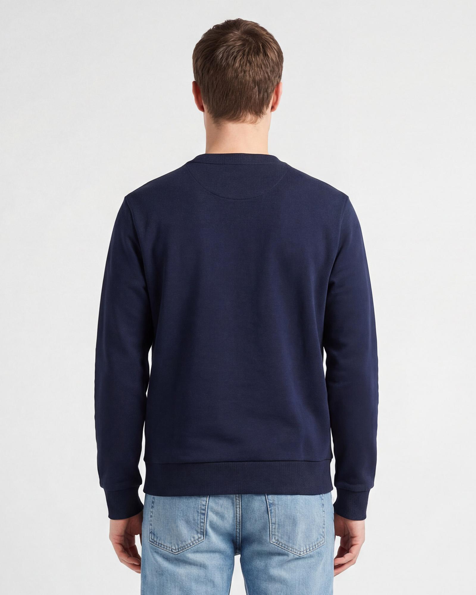 GANT Erkek Lacivert Regular Fit Sweatshirt