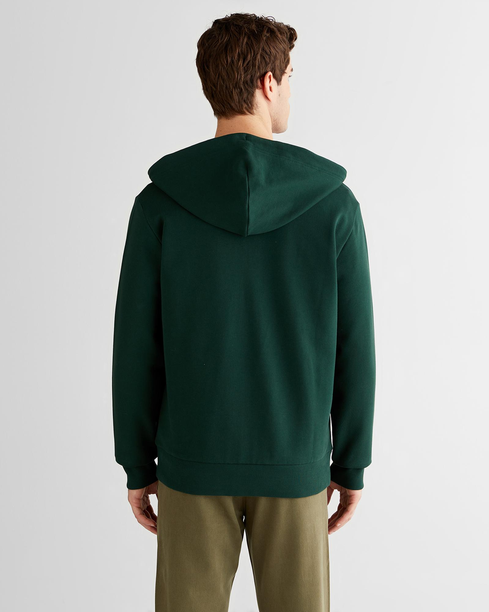 GANT Erkek Yeşil Regular Fit Kapüşonlu Sweatshirt
