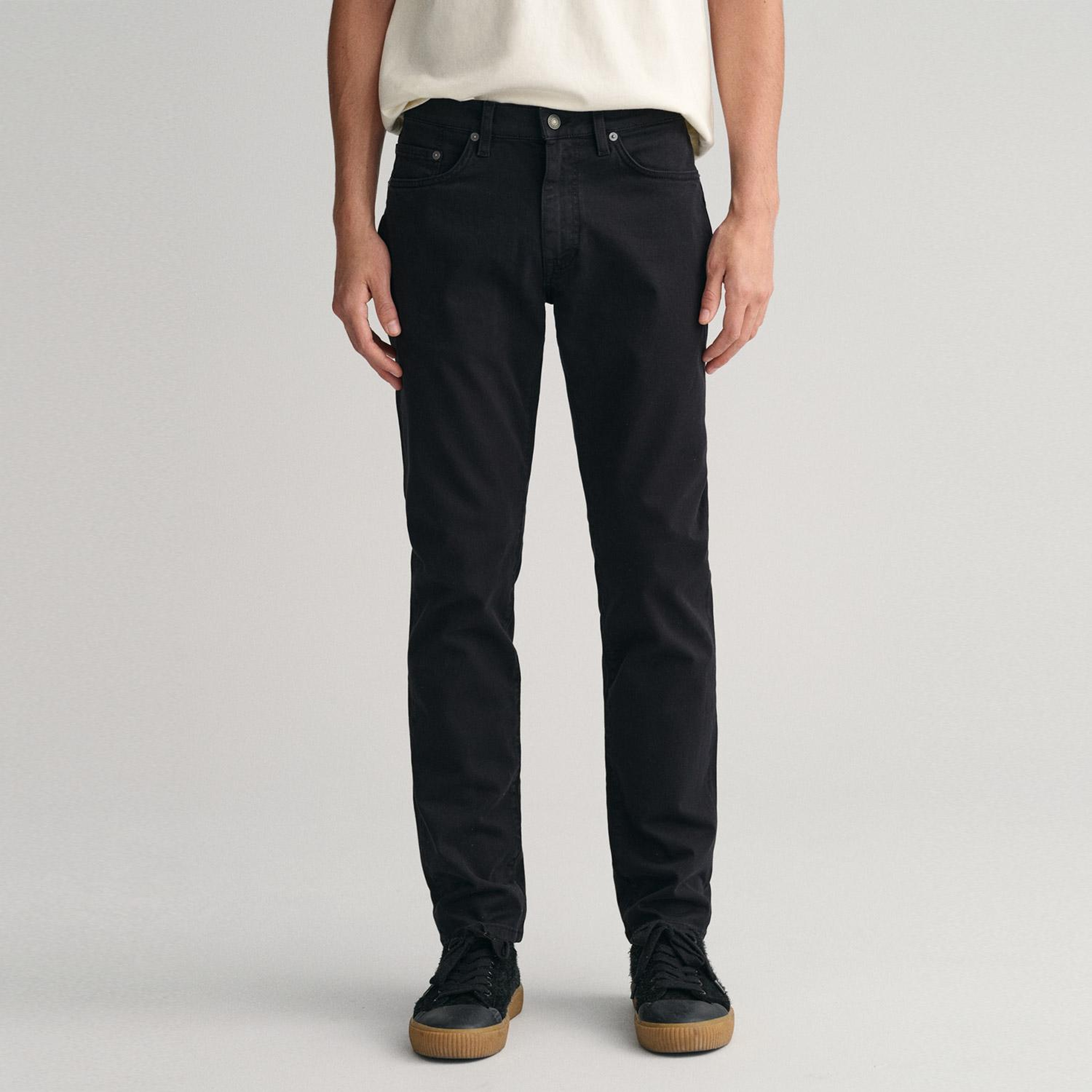 GANT Erkek Siyah Slim Fit Jean