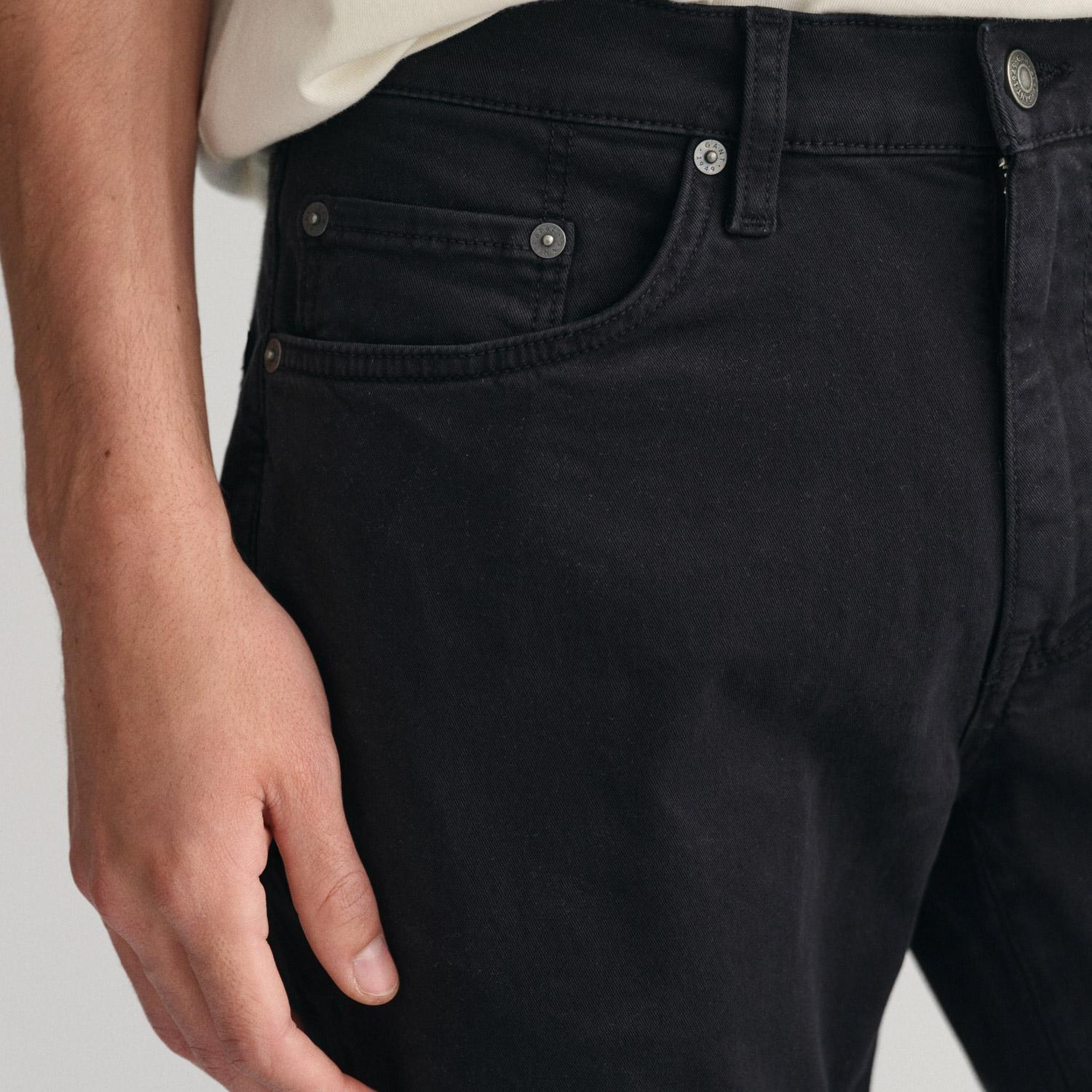 GANT Erkek Siyah Slim Fit Jean