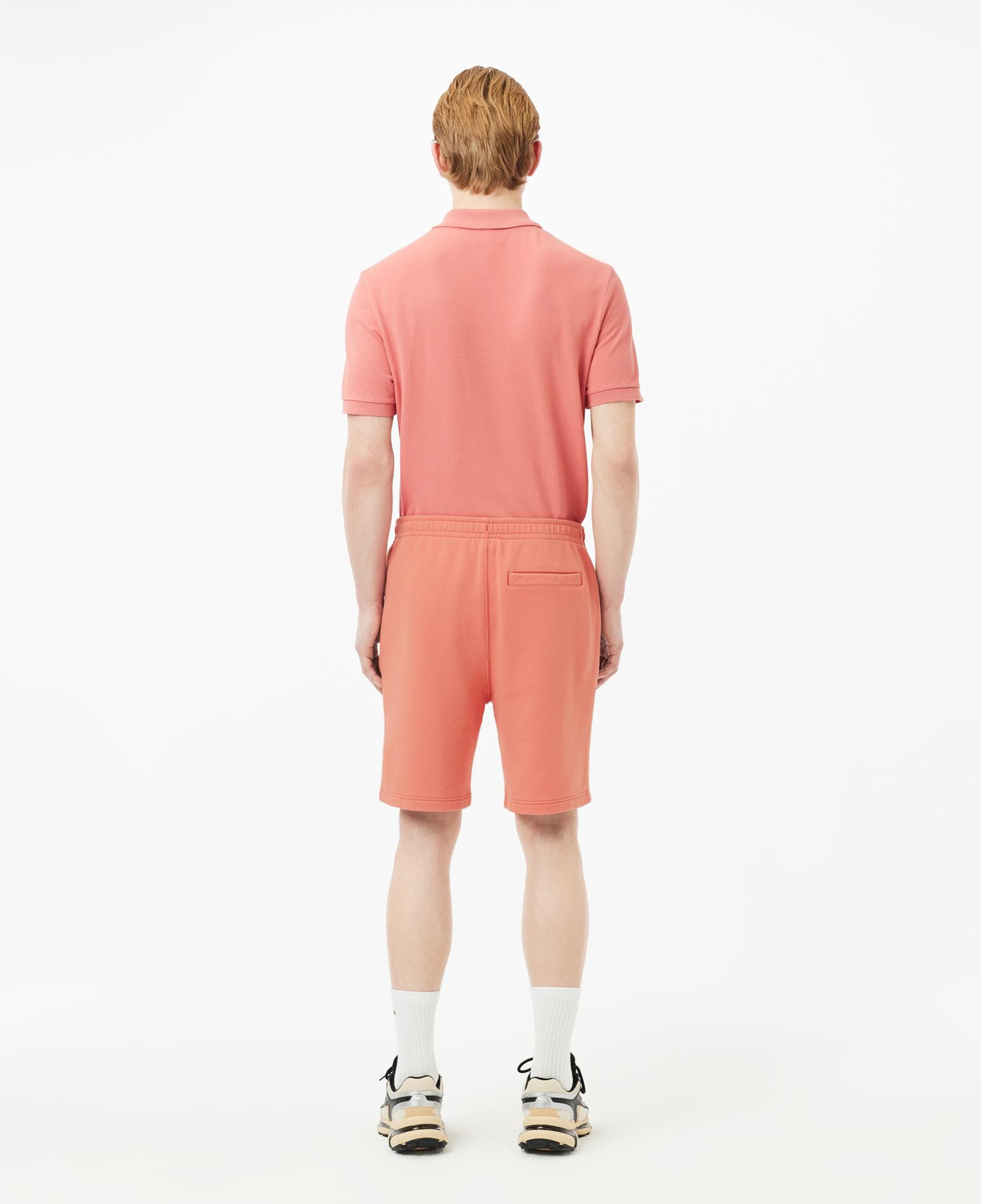 Erkek Regular Fit Baskılı Pembe Şort