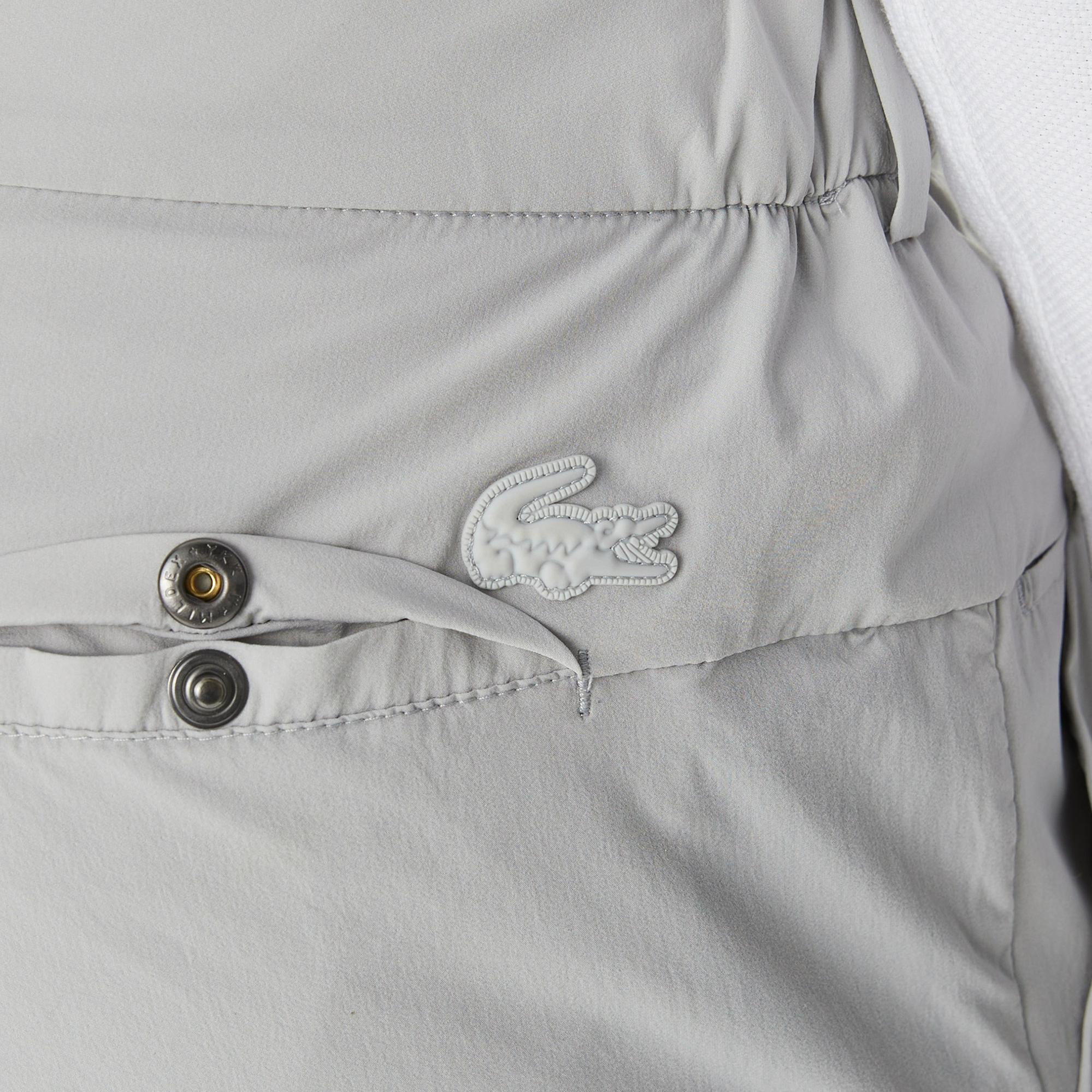 Erkek Slim Fit Gri Bermuda
