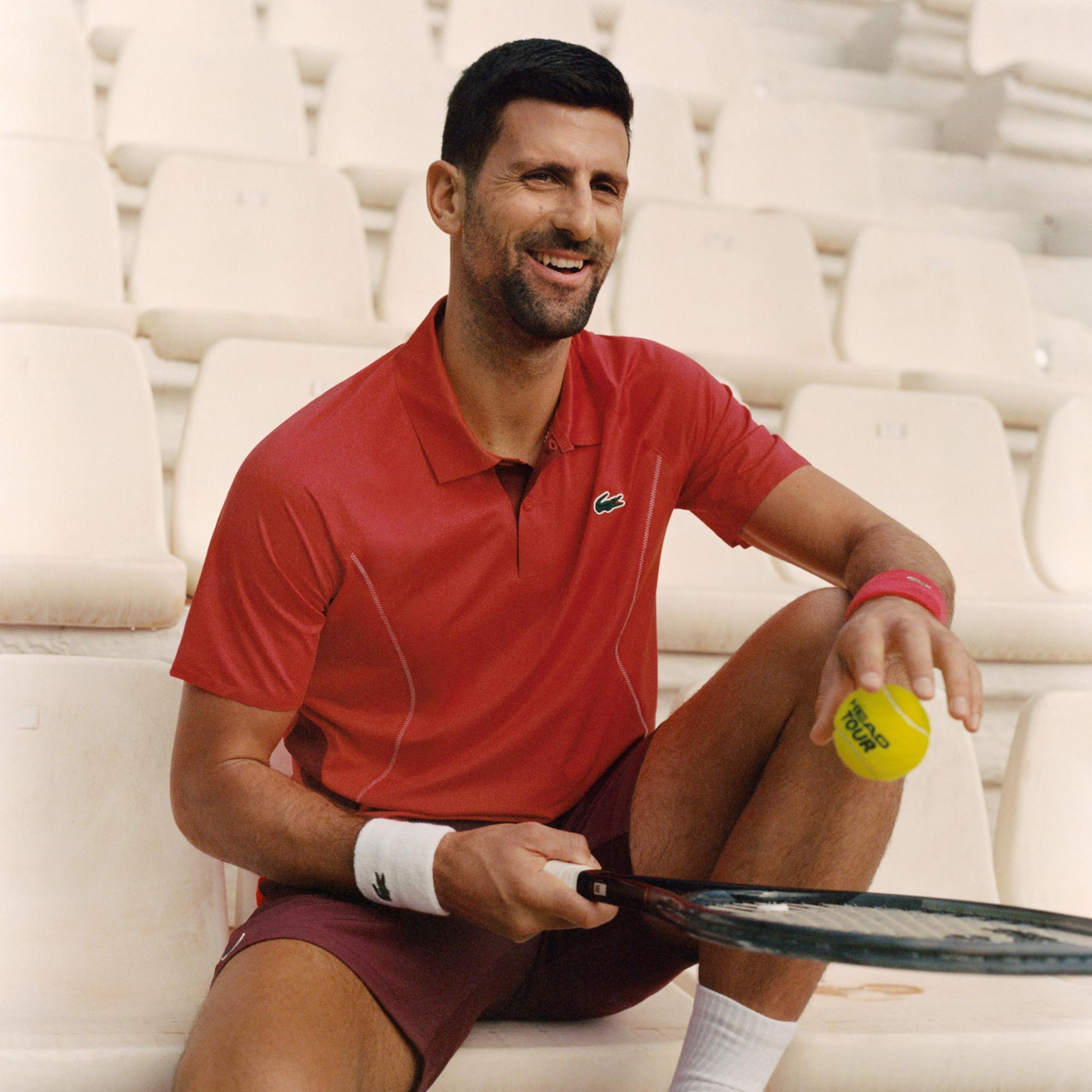 SPORT x Novak Djokovic Erkek Regular Fit Kırmızı Polo