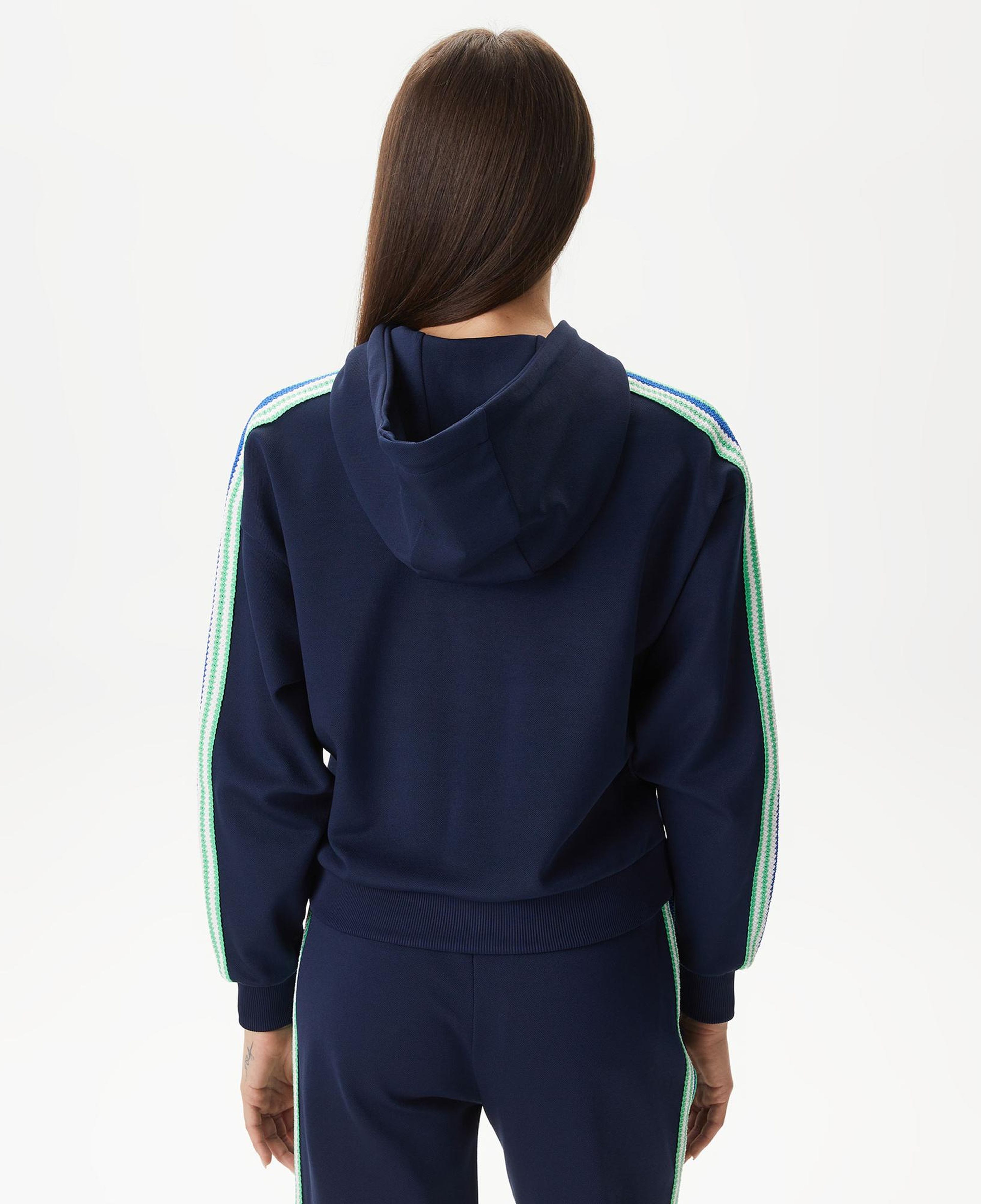 Kadın Relaxed Fit Kapüşonlu Lacivert Sweatshirt