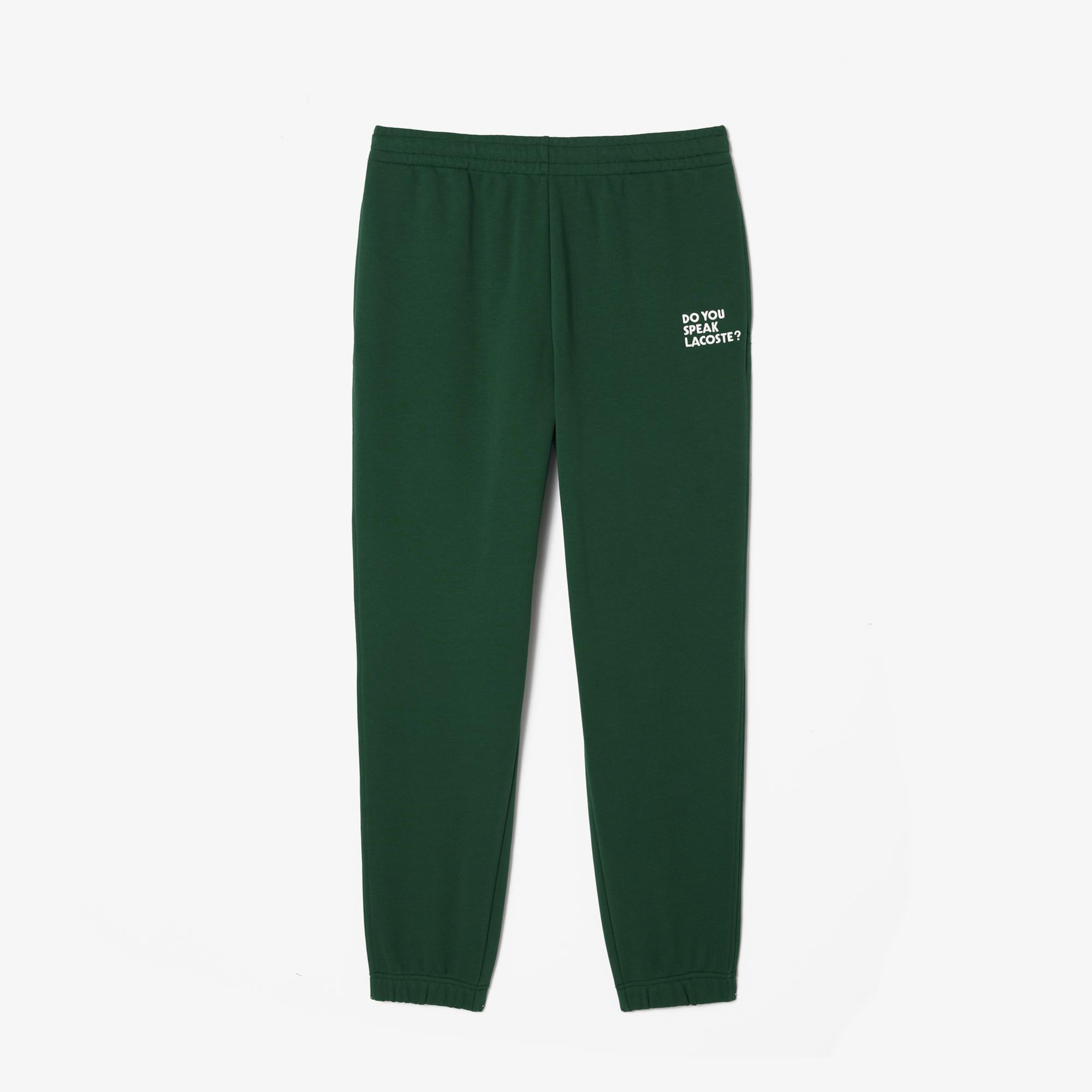 Unisex Relaxed Fit Yeşil Eşofman Altı