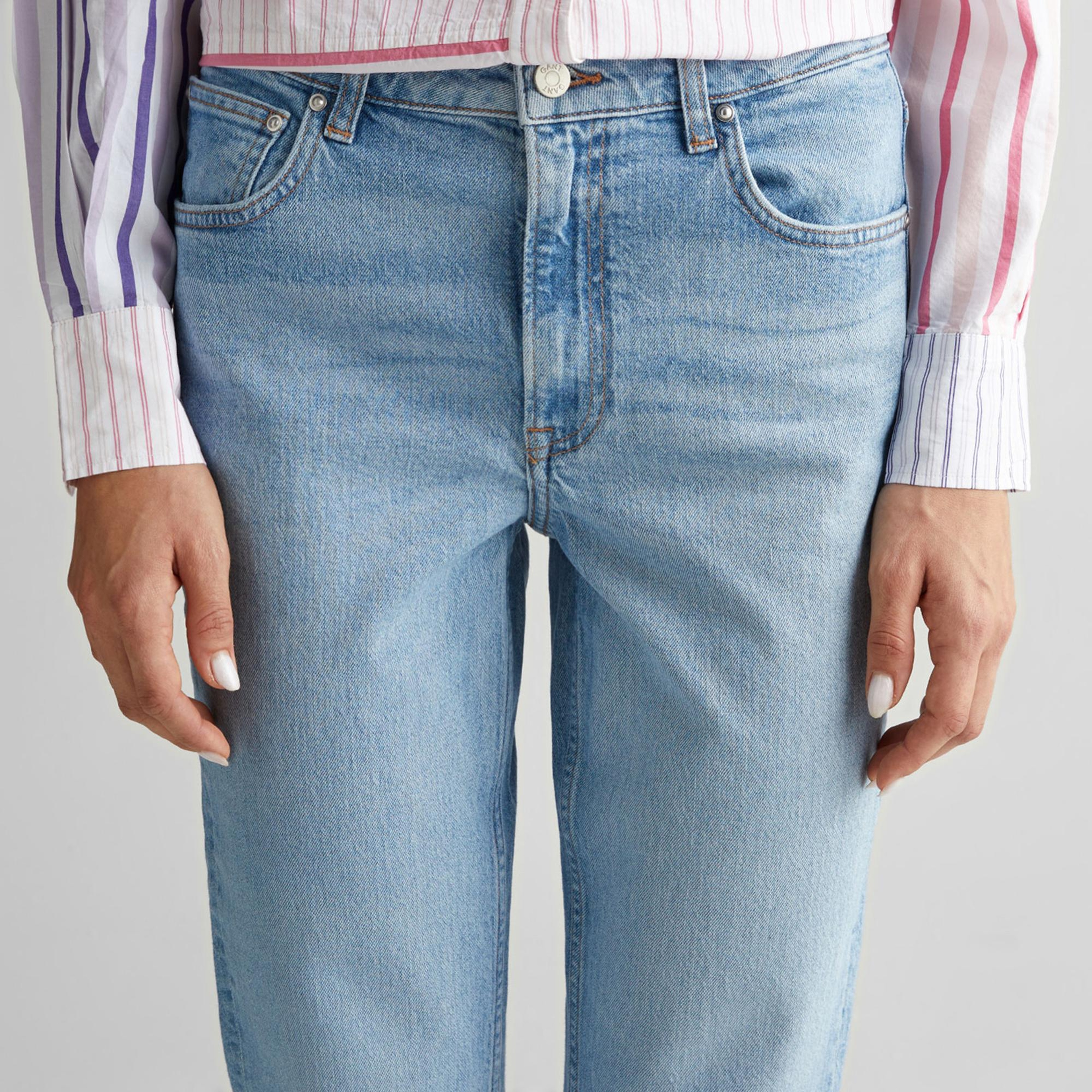 GANT Kadın Mavi Slim Fit Jean Pantolon