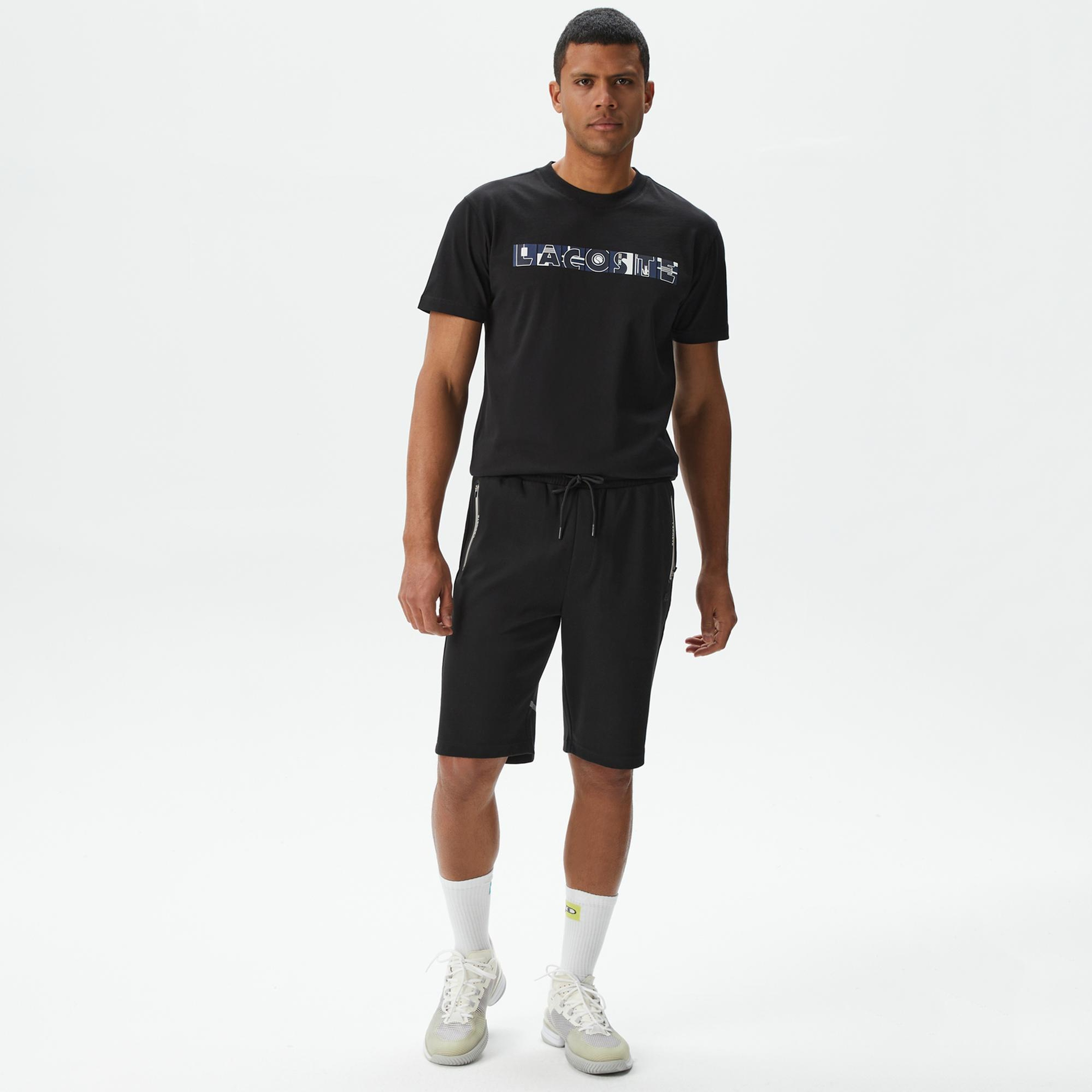 Erkek Regular Fit Siyah Şort