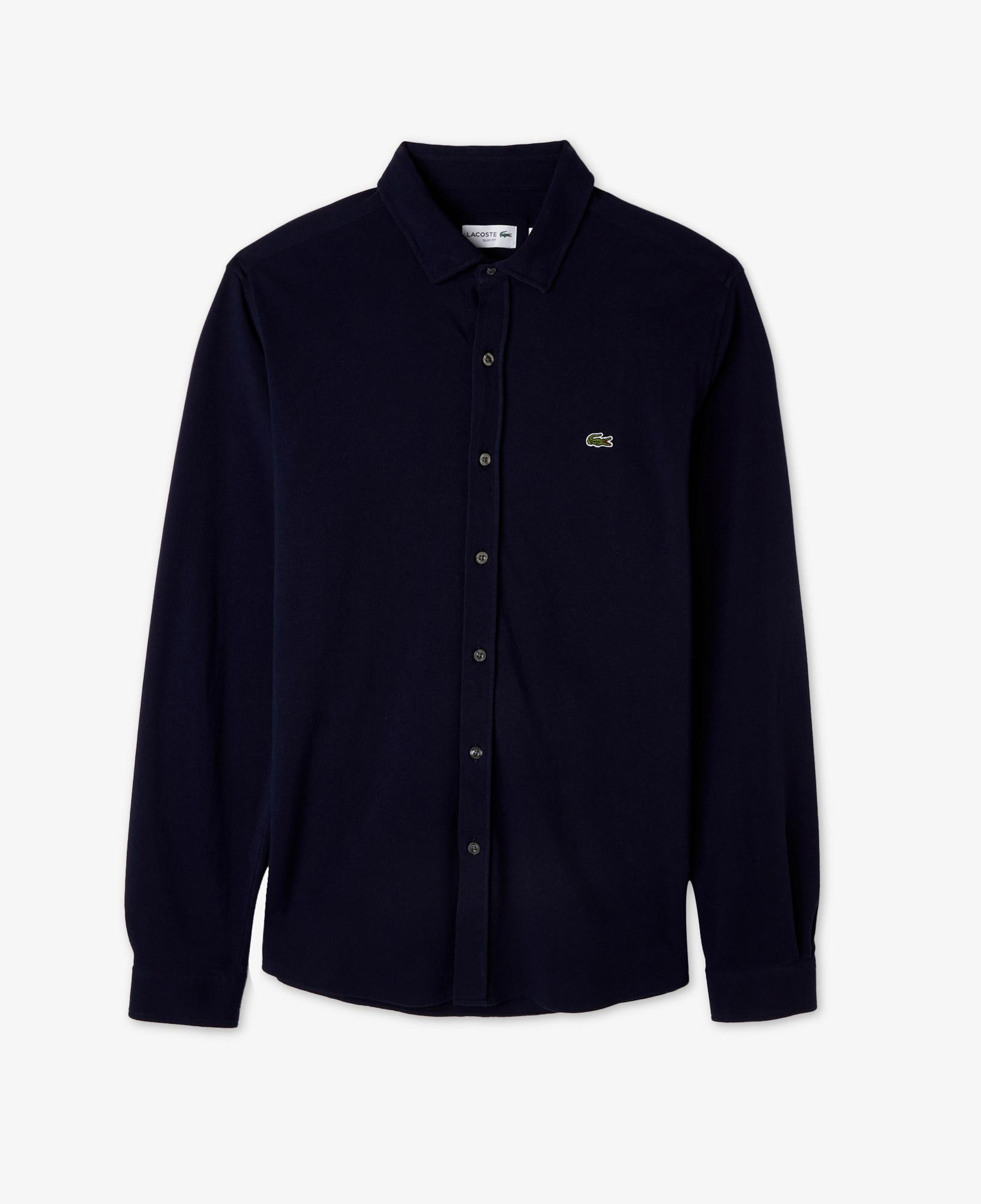 Erkek Slim Fit Lacivert Gömlek