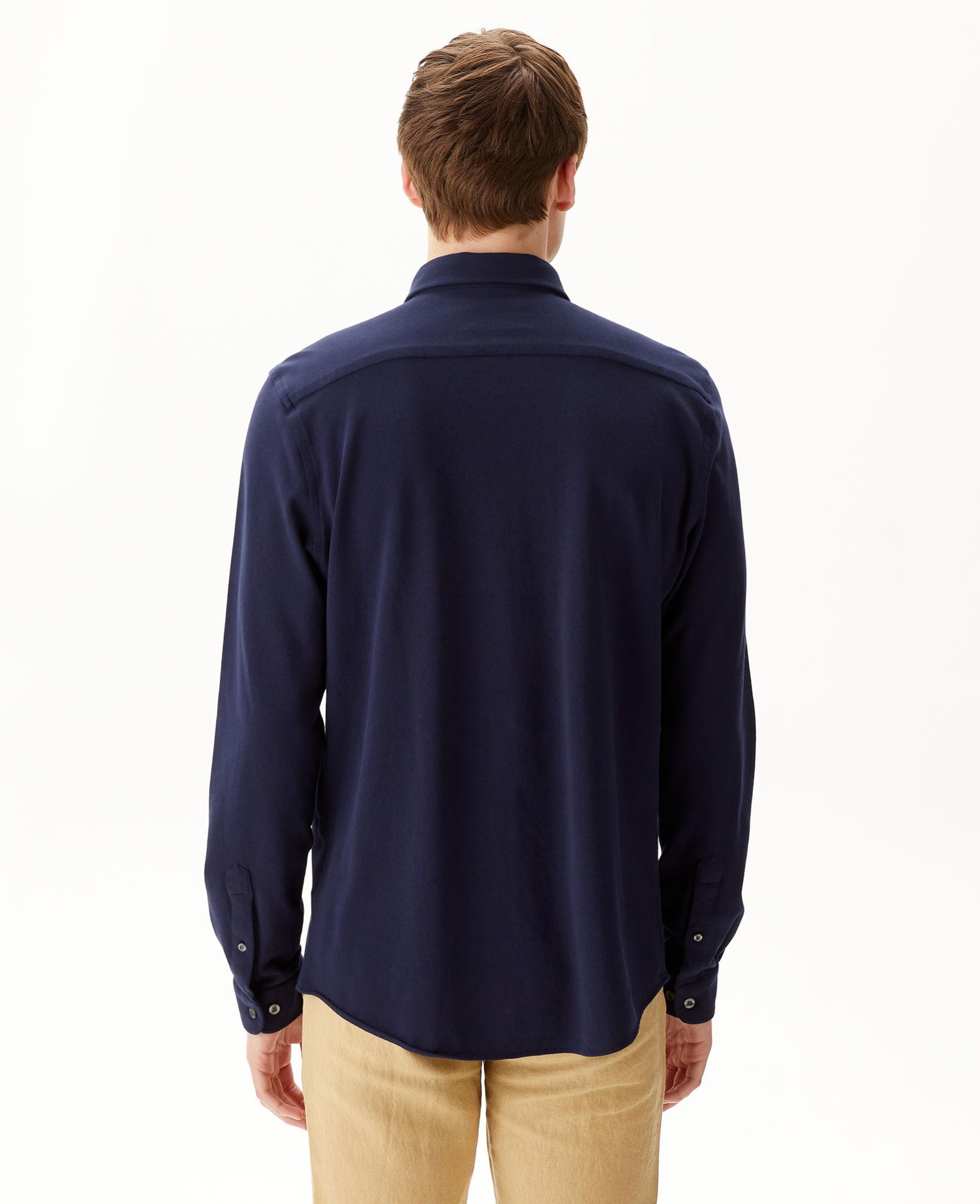 Erkek Slim Fit Lacivert Gömlek