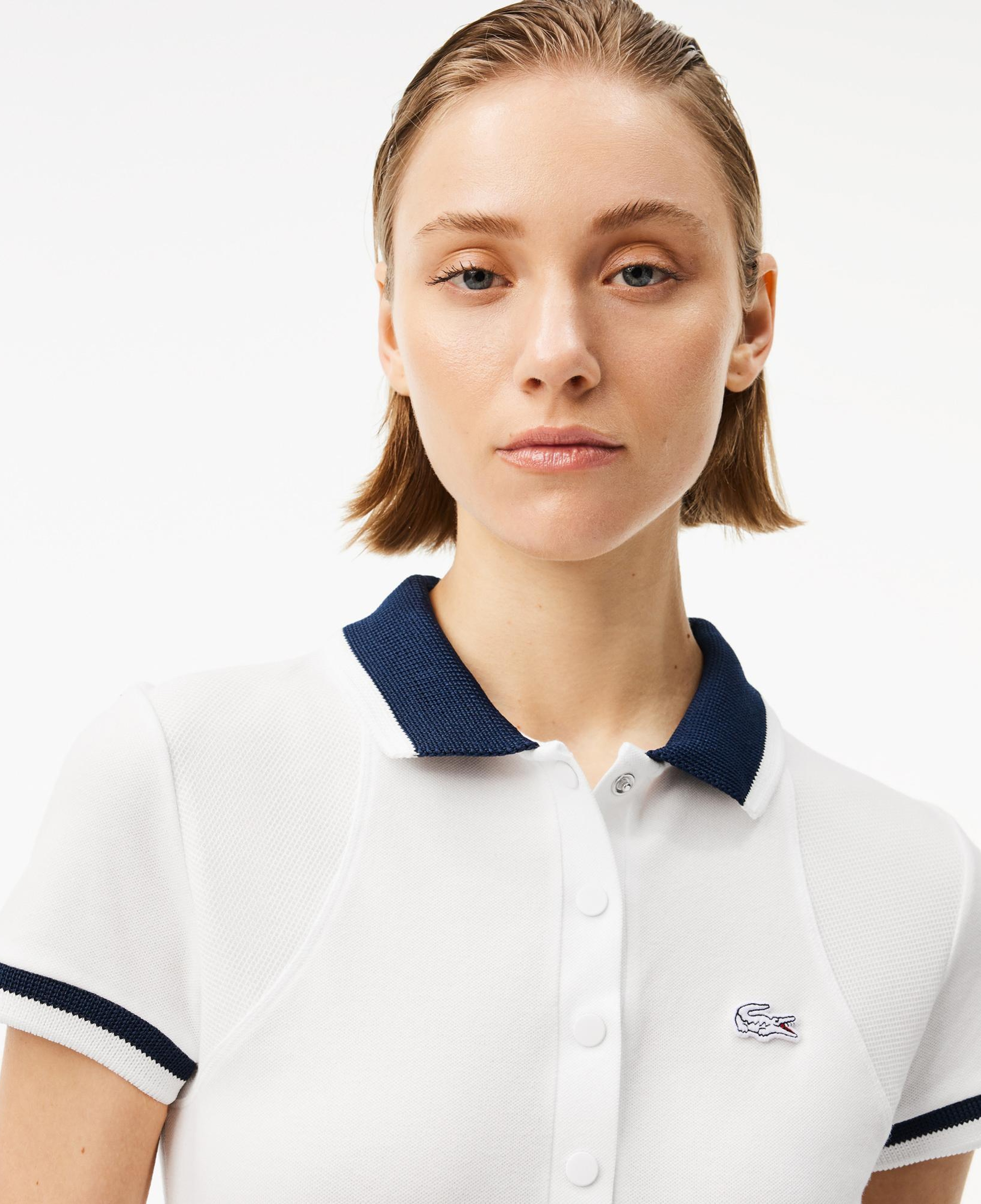 Kadın Slim Fit Beyaz Polo