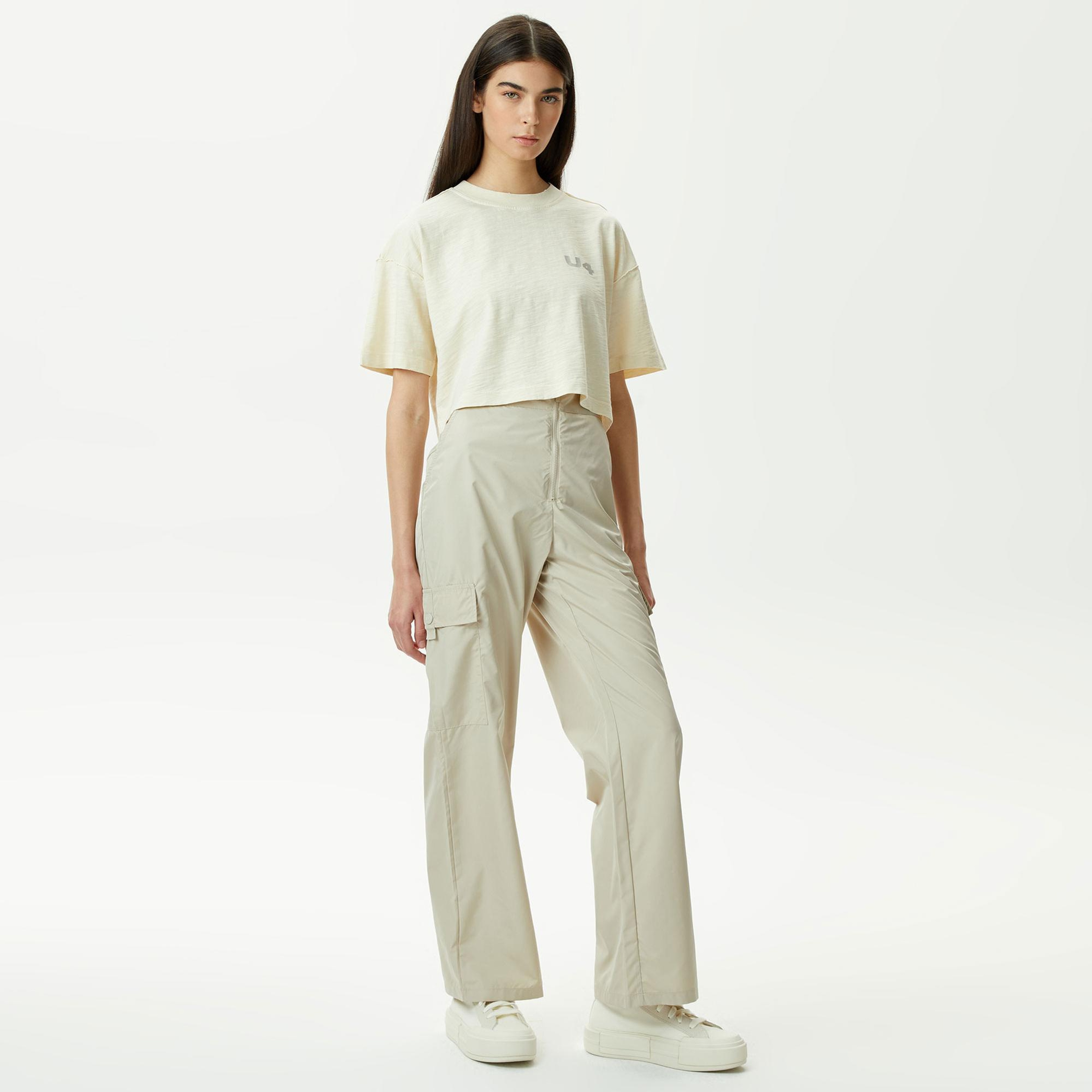 UNITED4 Kadın Krem Pantolon