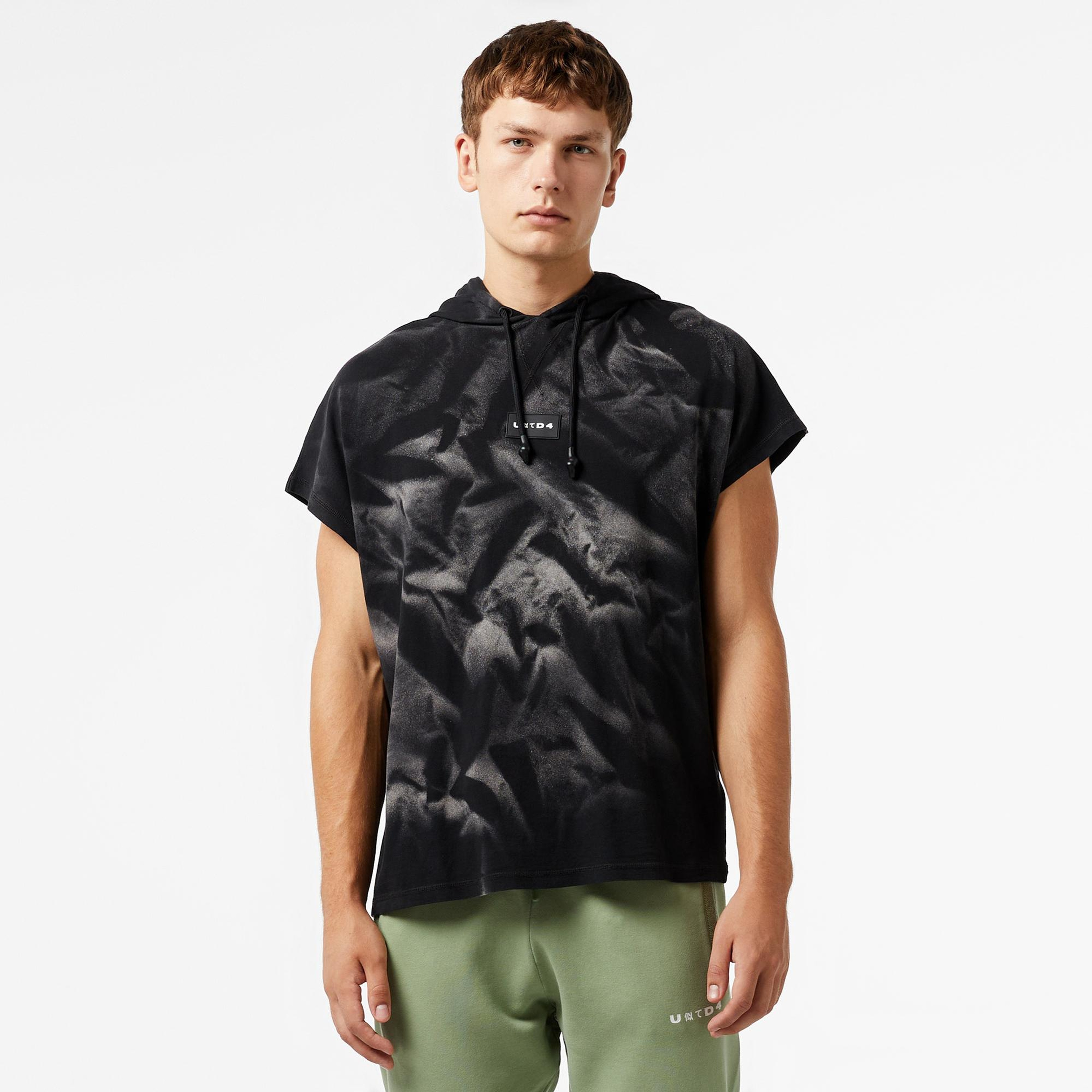 UNITED4 Erkek Siyah T-Shirt