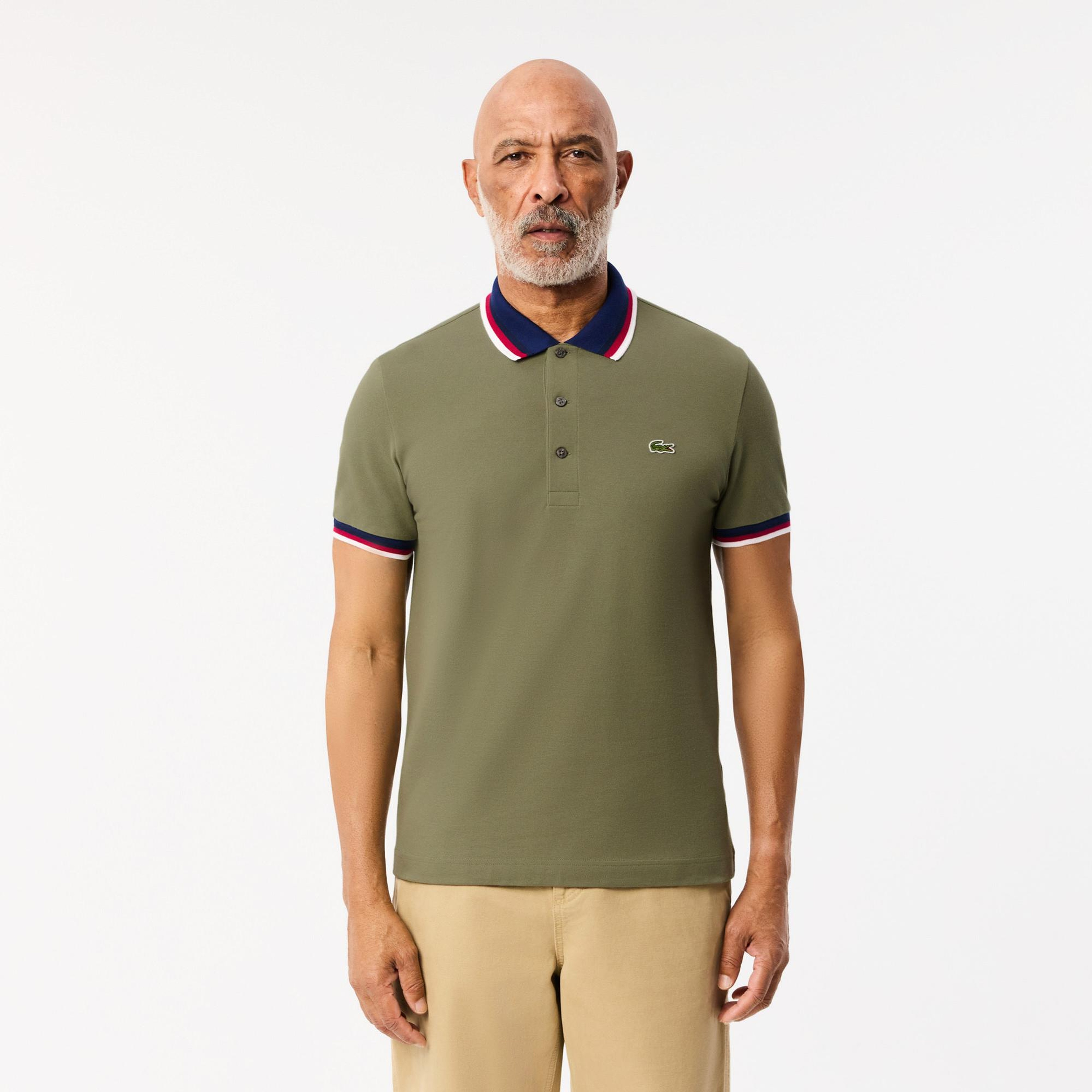 Erkek Regular Fit Haki Polo
