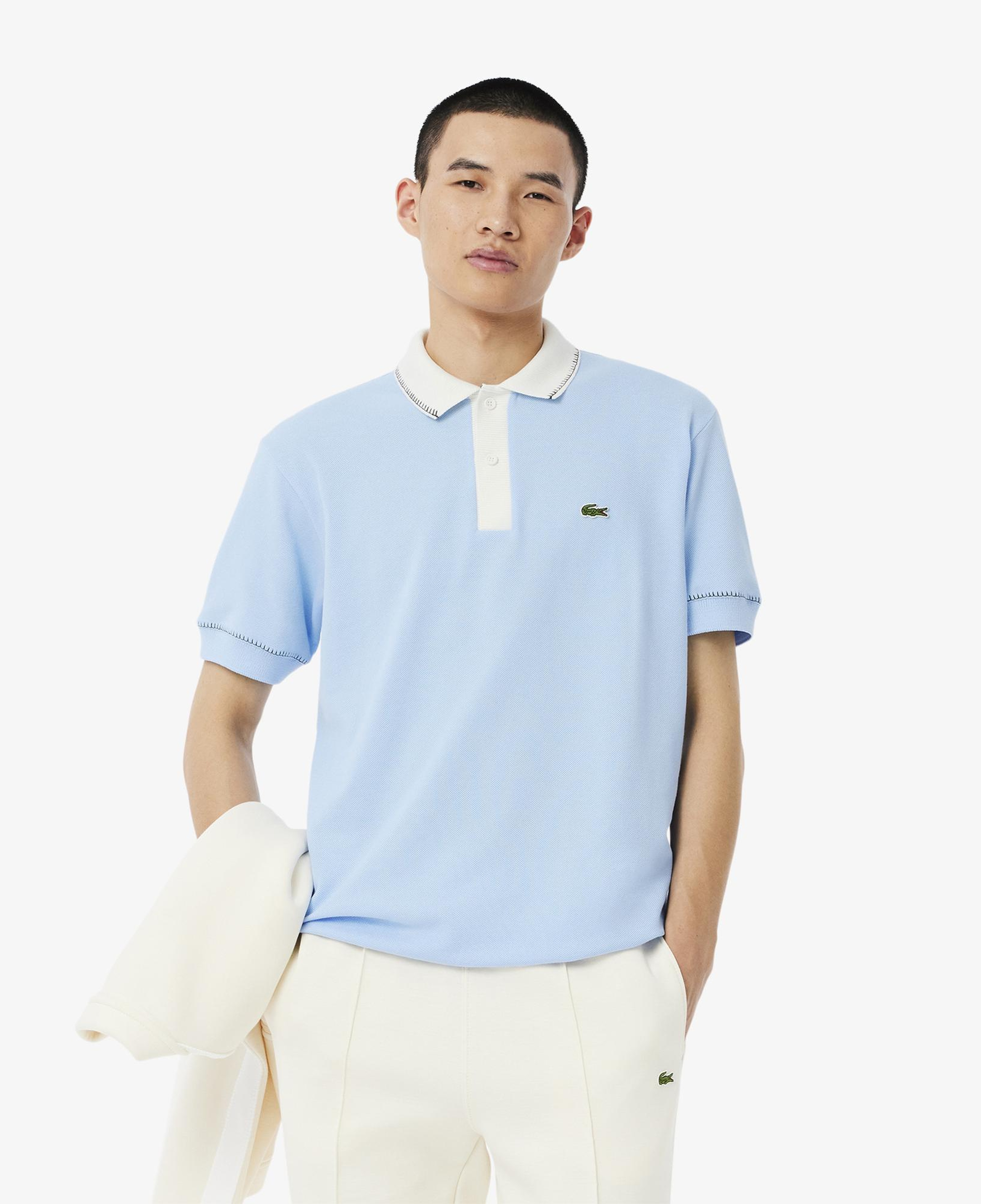 Erkek Classic Fit Mavi Polo