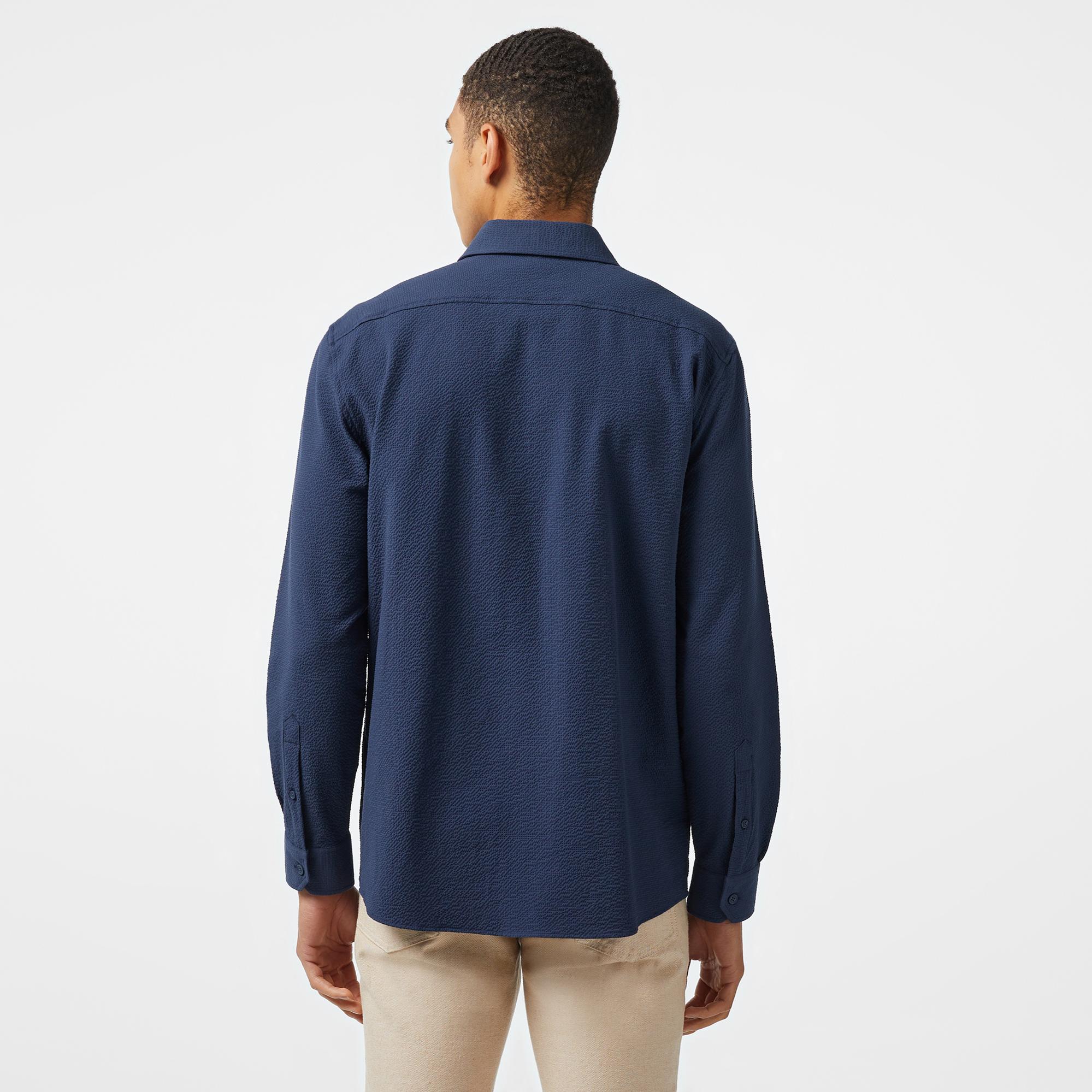 Erkek Regular Fit Lacivert Gömlek