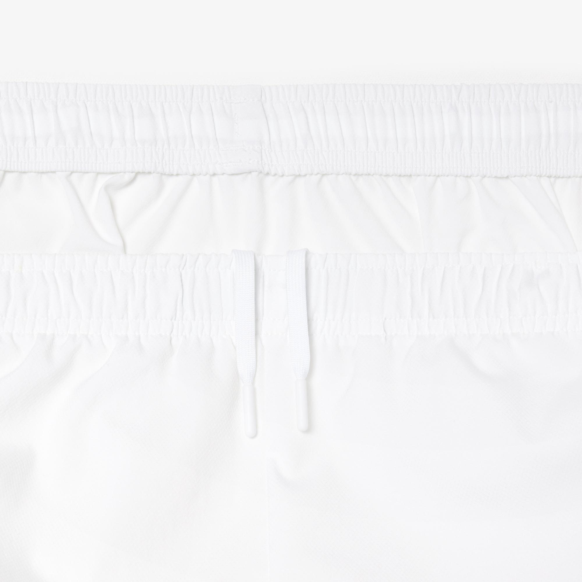 Erkek Regular Fit Fermuarlı Yaka Renk Bloklu Beyaz Eşofman Takımı