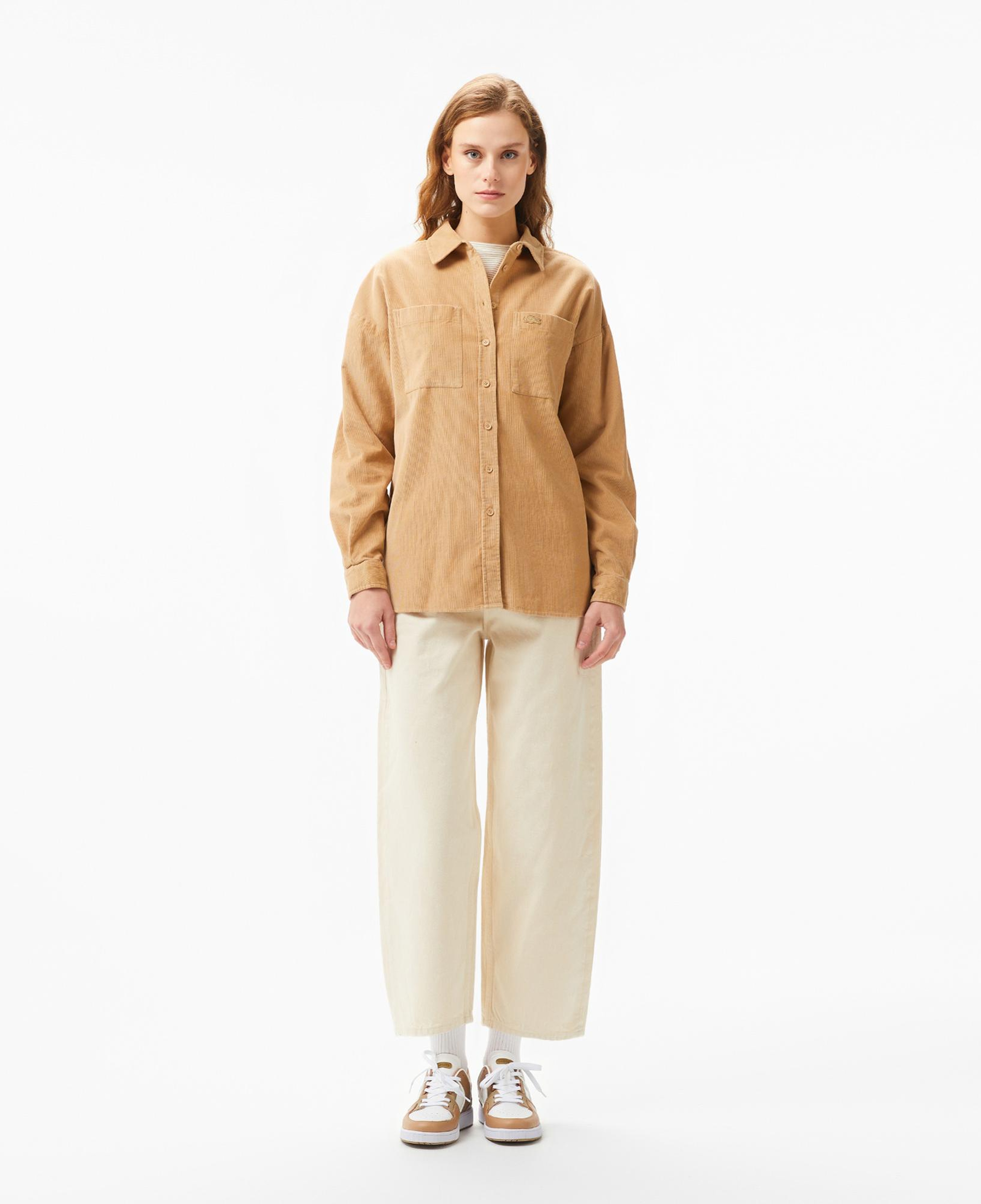 Kadın Relaxed Fit Kahverengi Gömlek