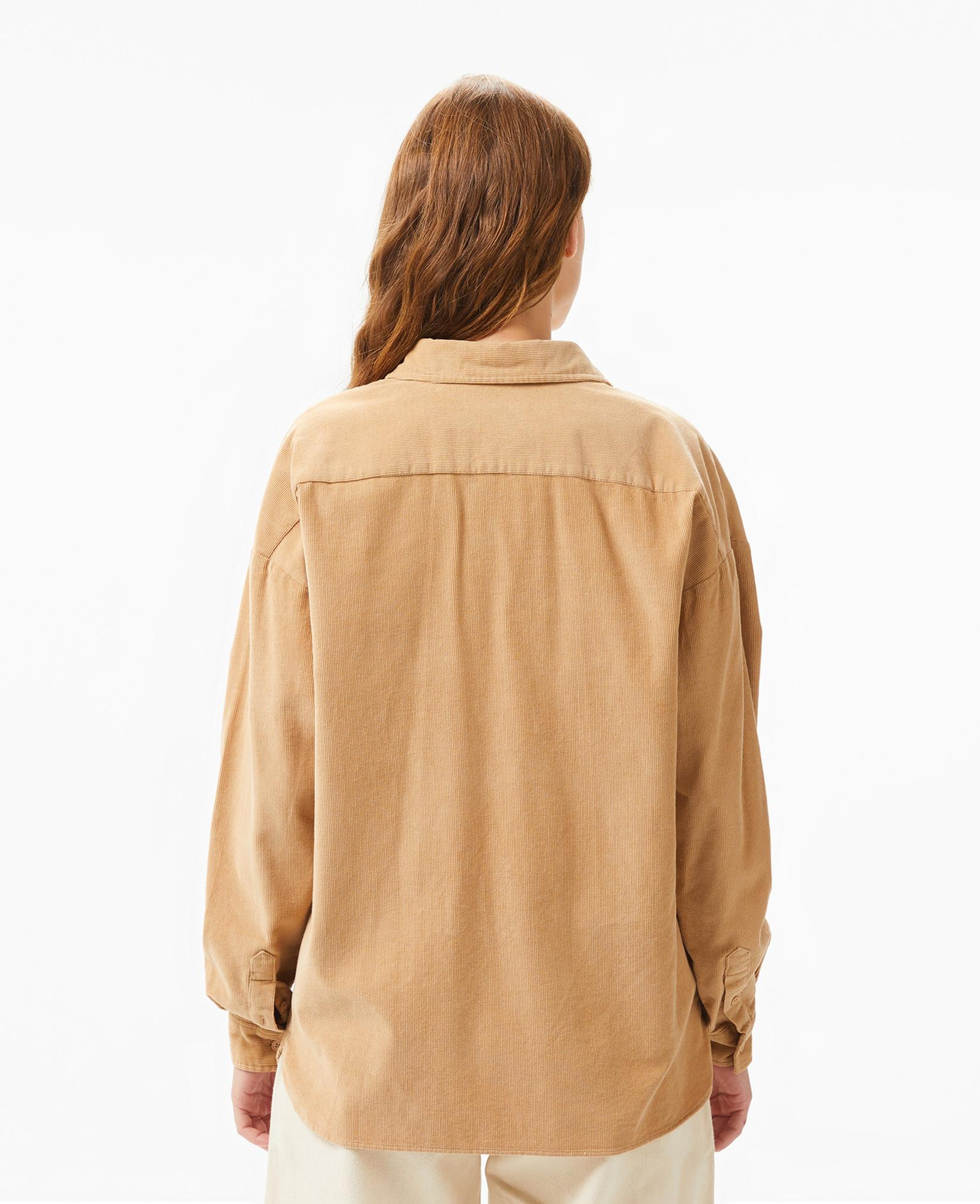 Kadın Relaxed Fit Kahverengi Gömlek