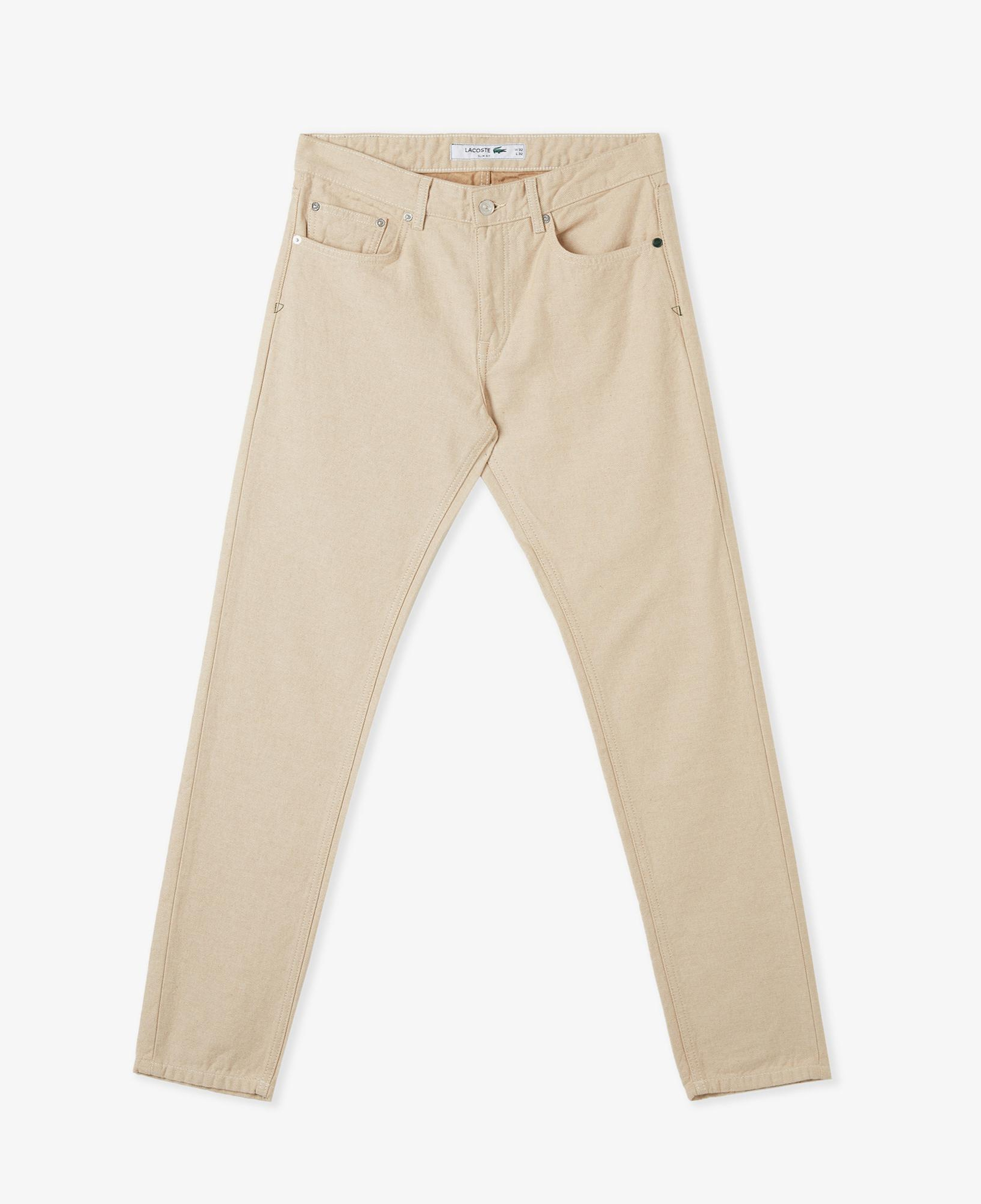 Erkek Slim Fit Chino Bej Pantolon