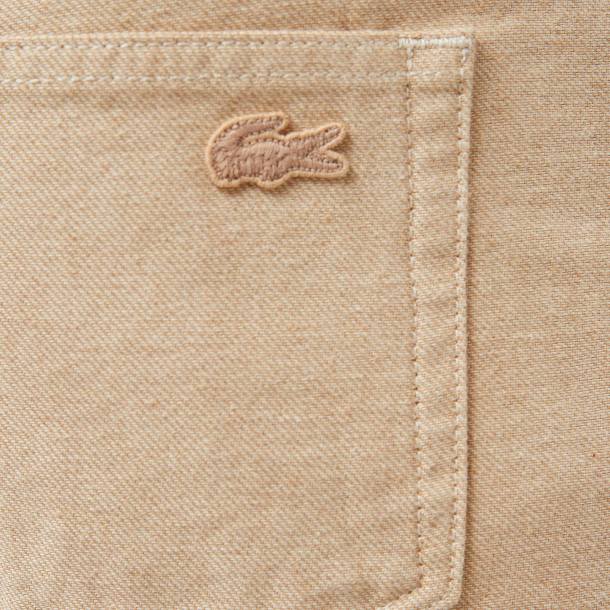 Erkek Slim Fit Chino Bej Pantolon